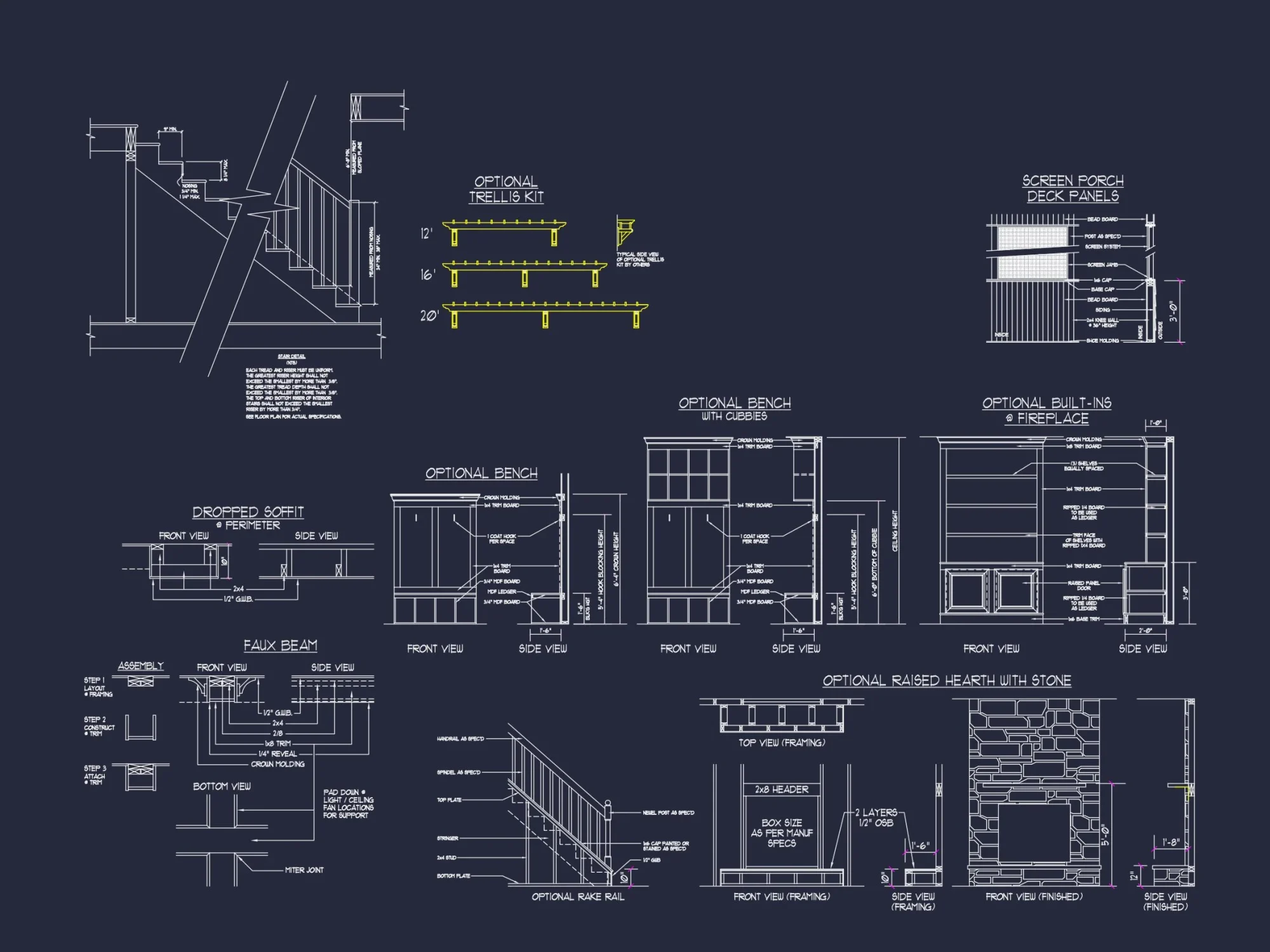 Spacious house Plan with Detailed CAD Designs and Floor Blueprint