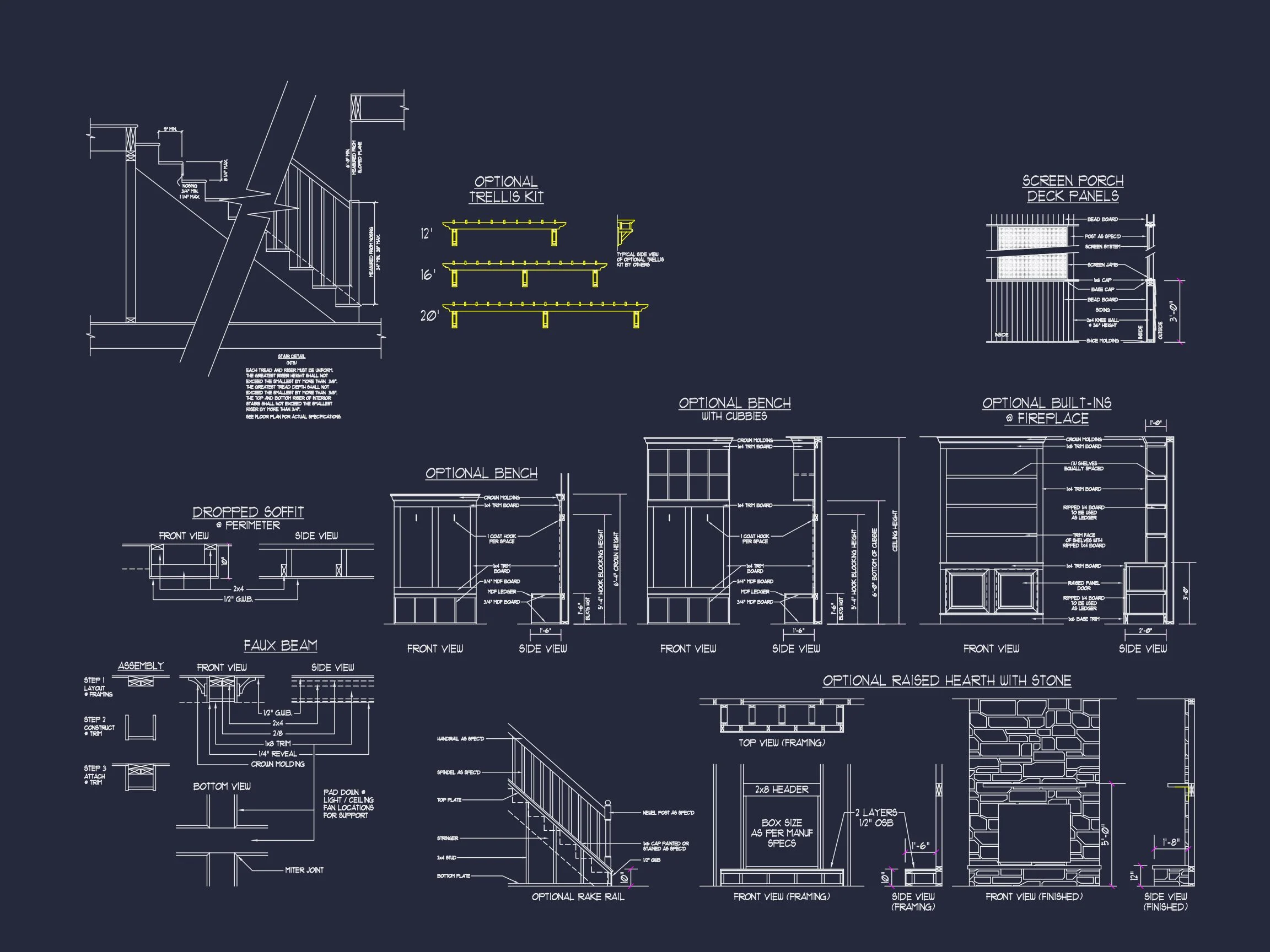 Spacious house Plan with Detailed CAD Designs and Floor Blueprint