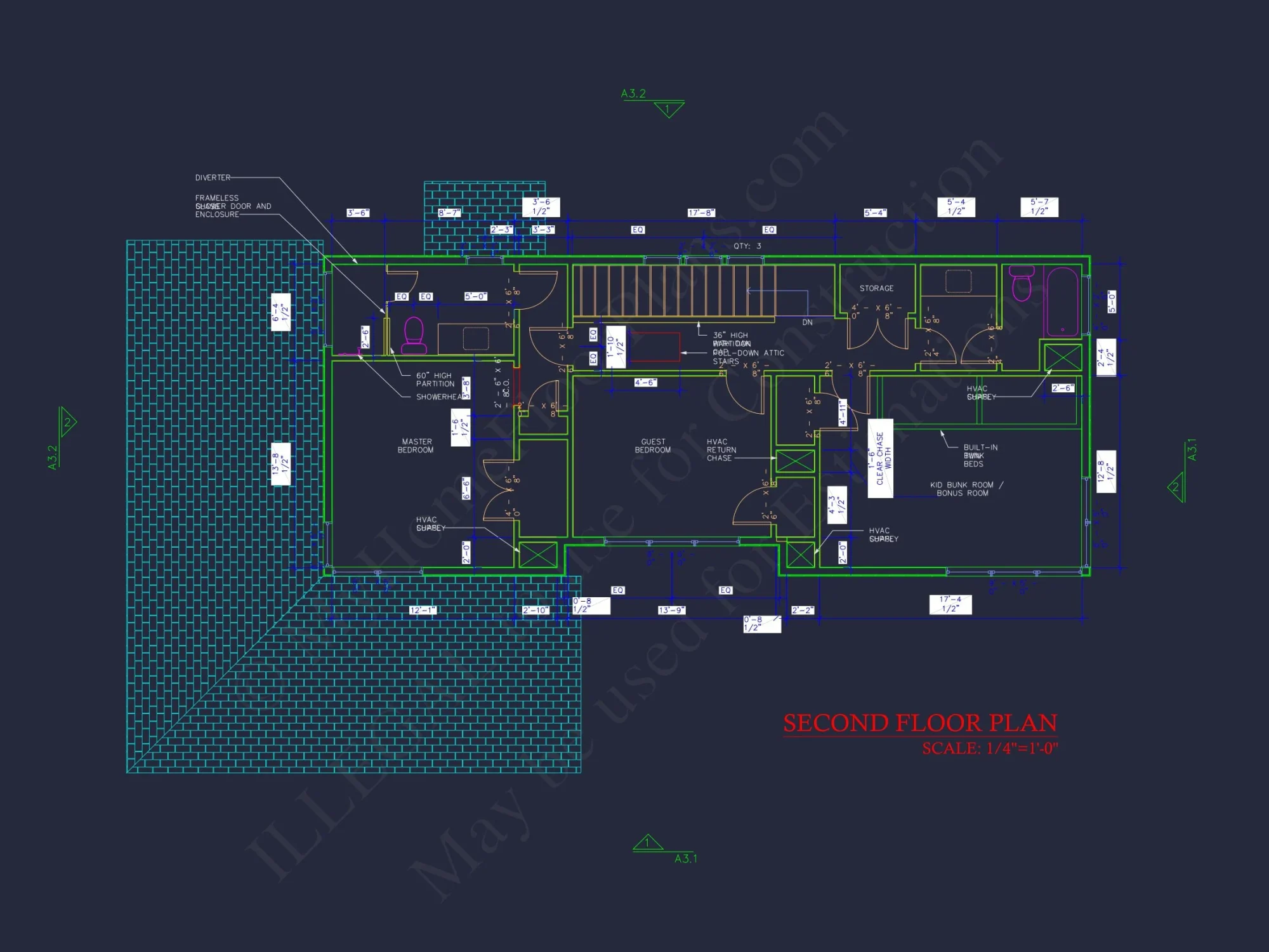 Efficient house Plan with CAD Designs and 3 Bedrooms