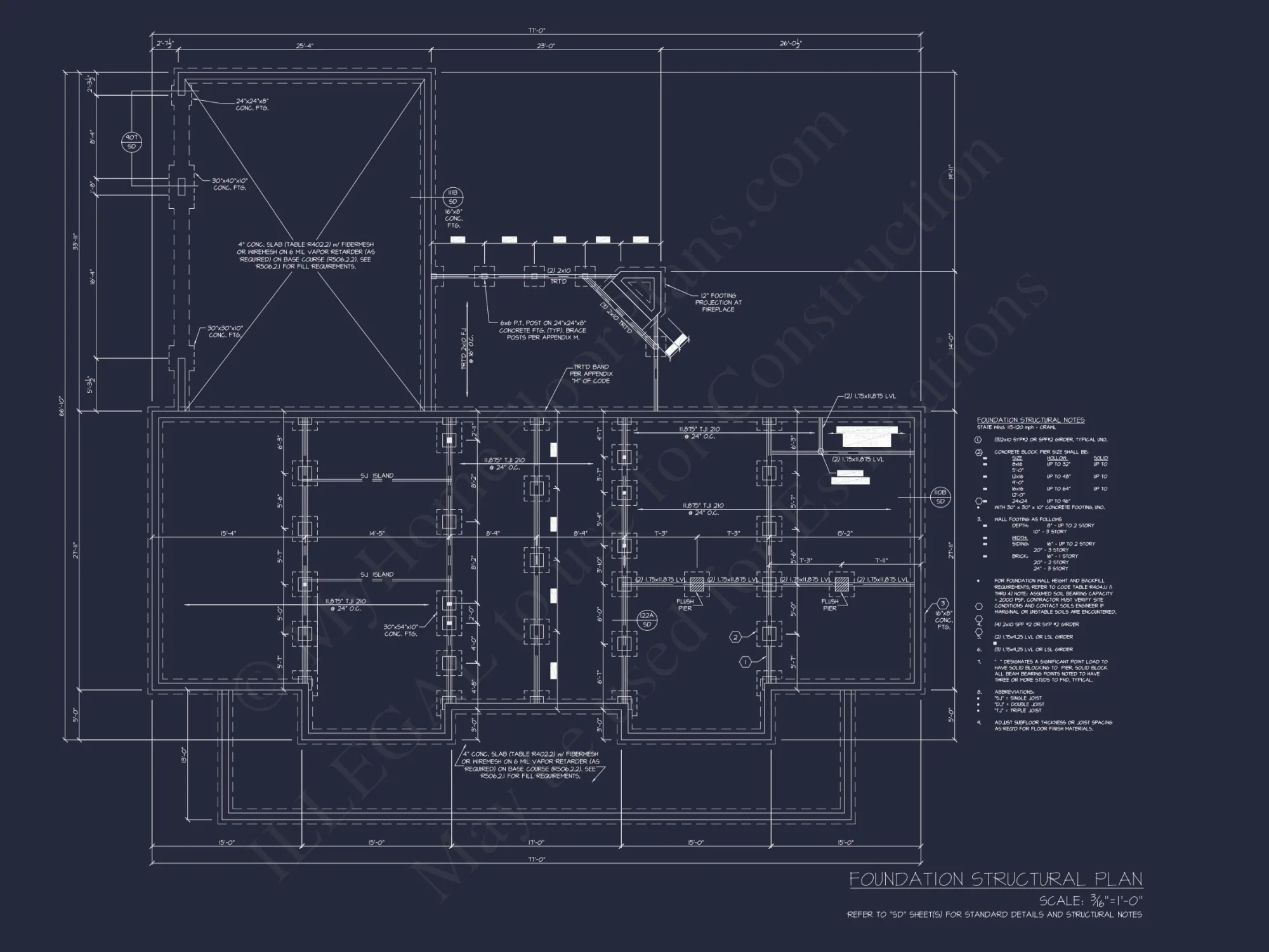 Traditional Craftsman house Floor Plan with CAD Designs
