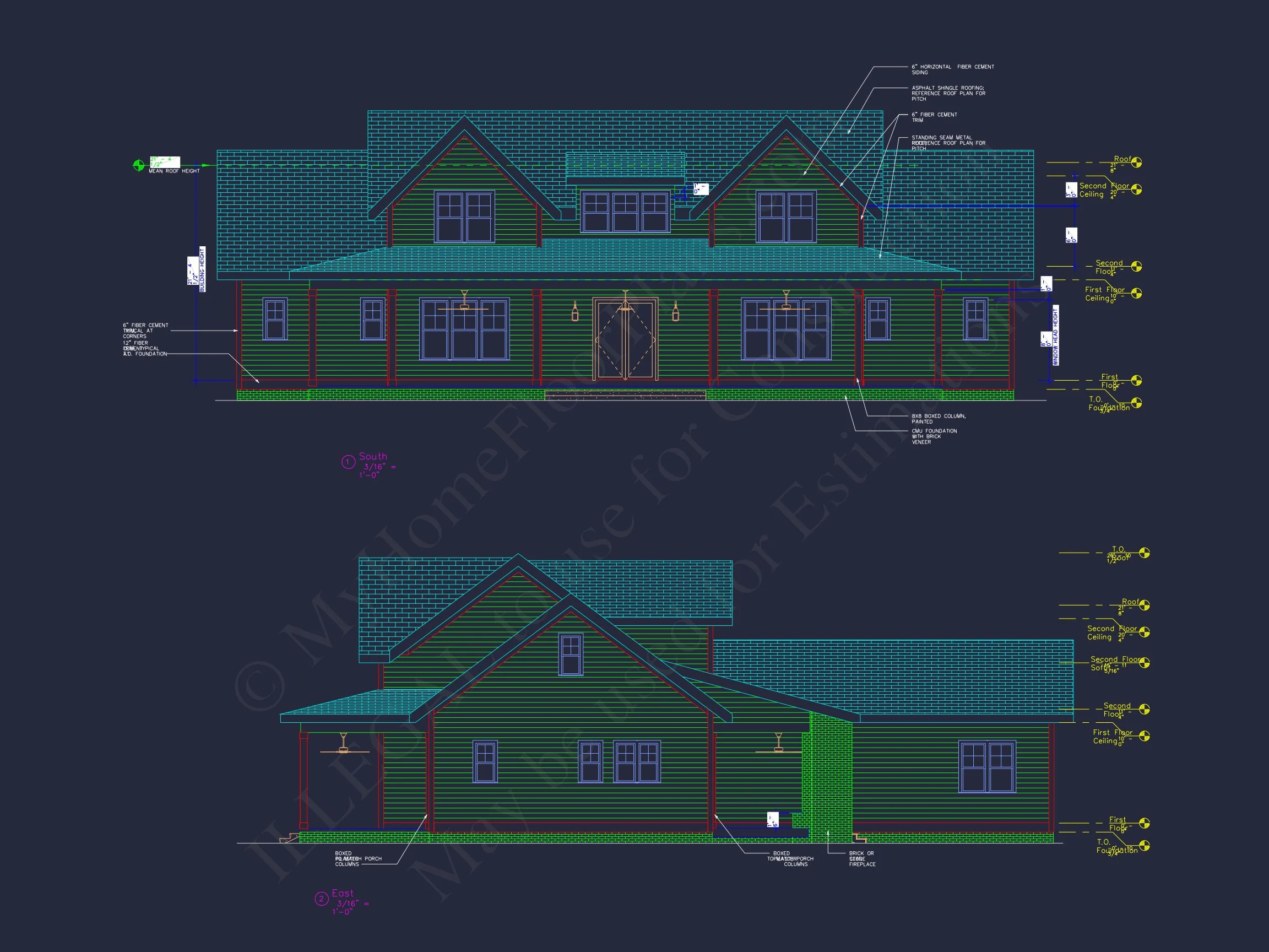 20-1573 HOUSE PLAN - Traditional Craftsman House Floor Plan with CAD Designs 3 Traditional Craftsman house Floor Plan with CAD Designs