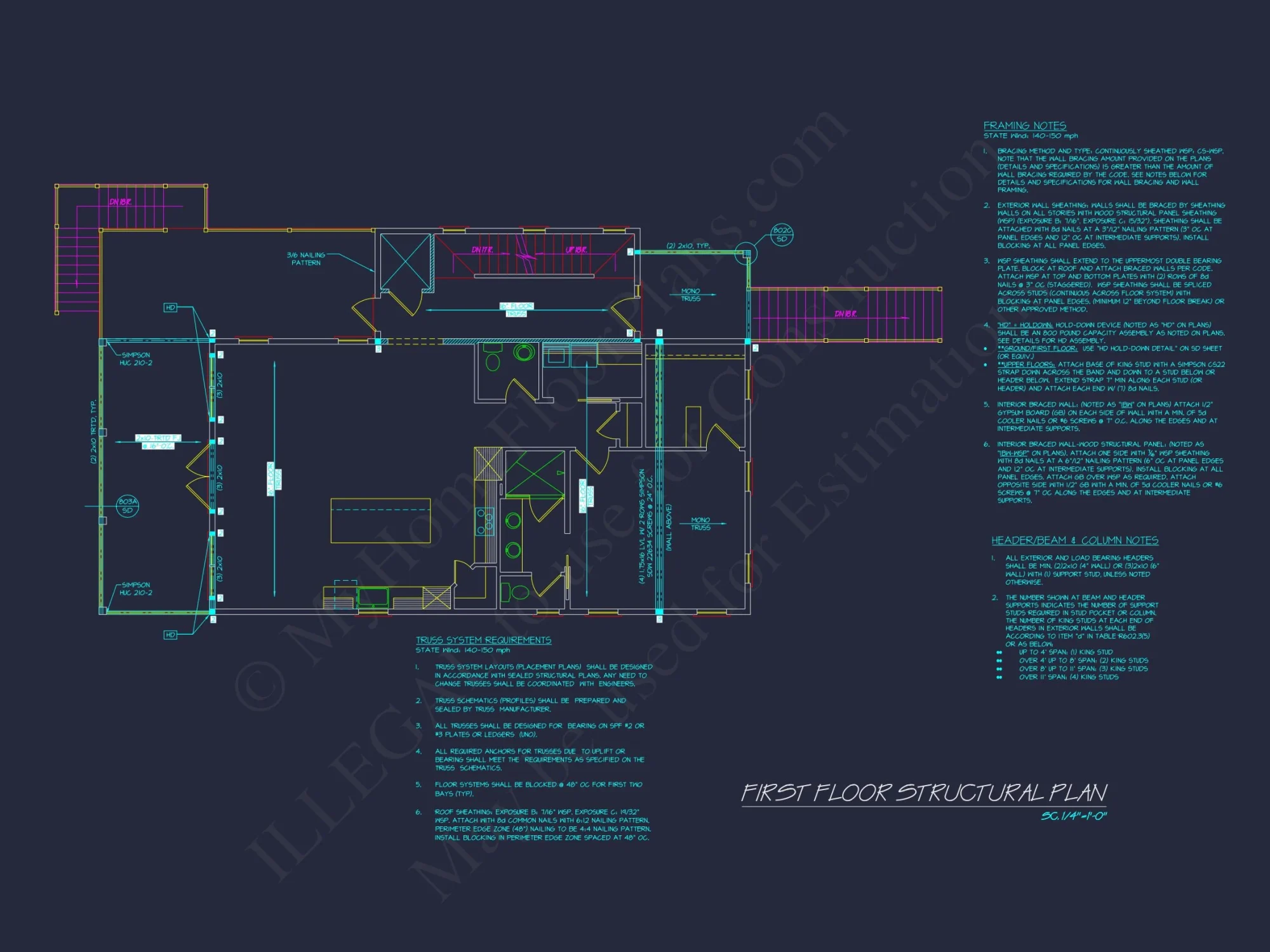 Elegant house Plan with 2-Story CAD Blueprint & Modern Designs