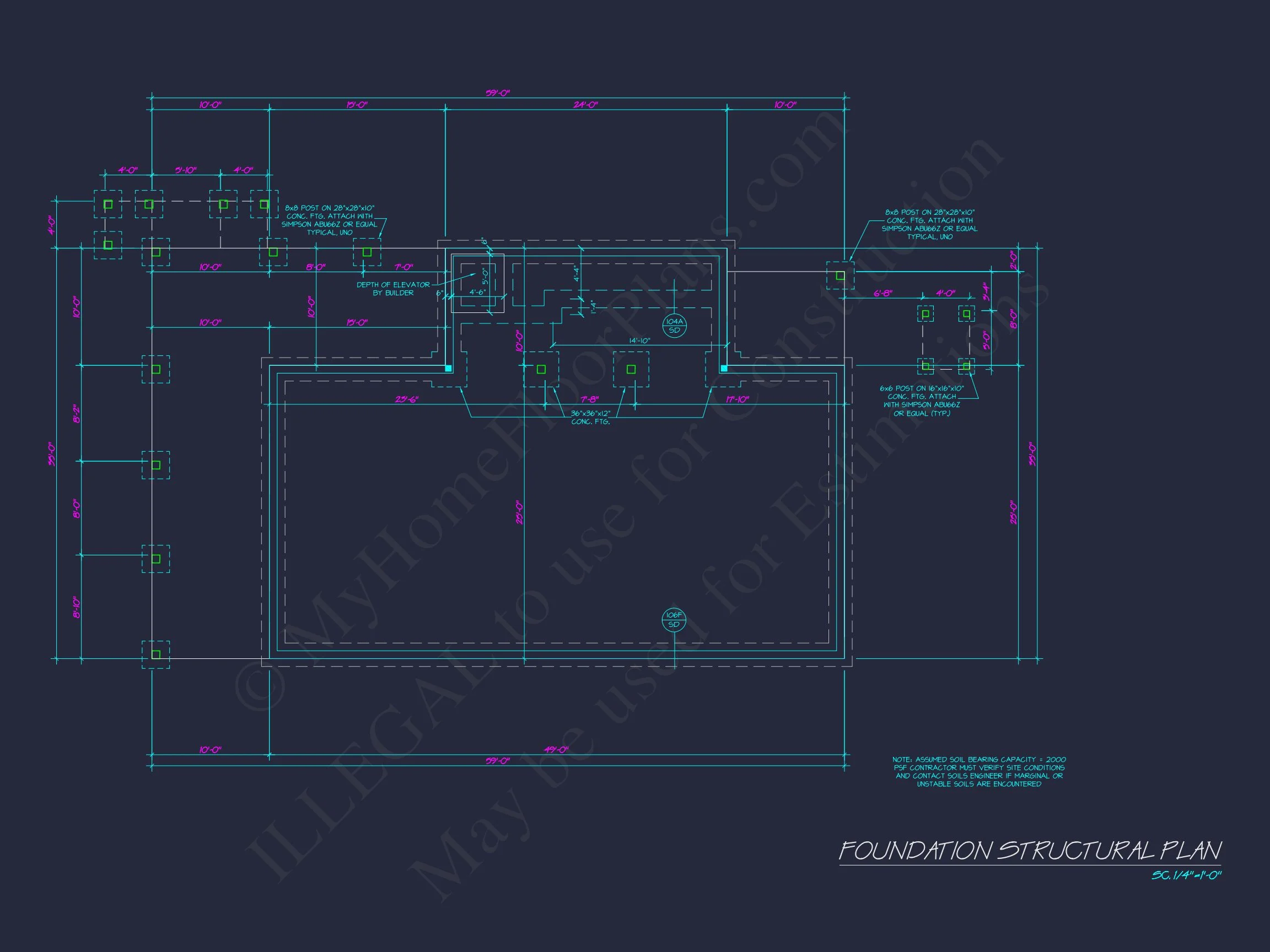 Elegant house Plan with 2-Story CAD Blueprint & Modern Designs