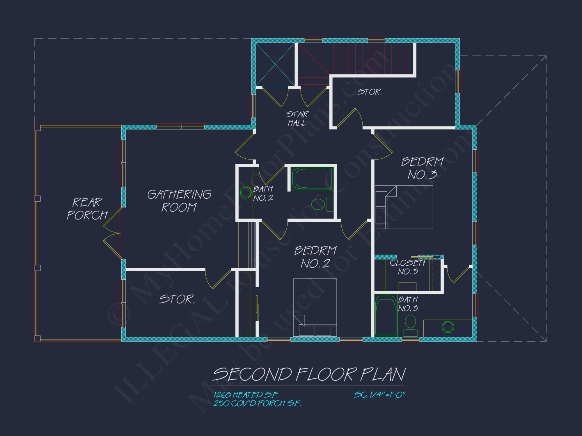 Elegant house Plan with 2-Story CAD Blueprint & Modern Designs