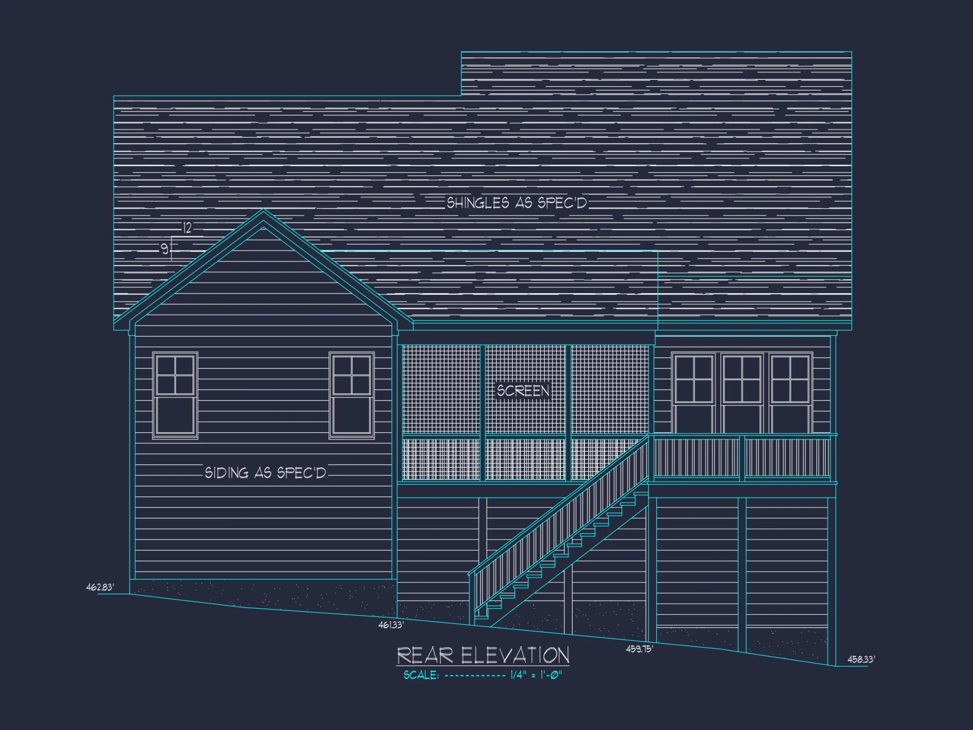 Beautiful house Plan with Detailed CAD Blueprints & Floor Designs