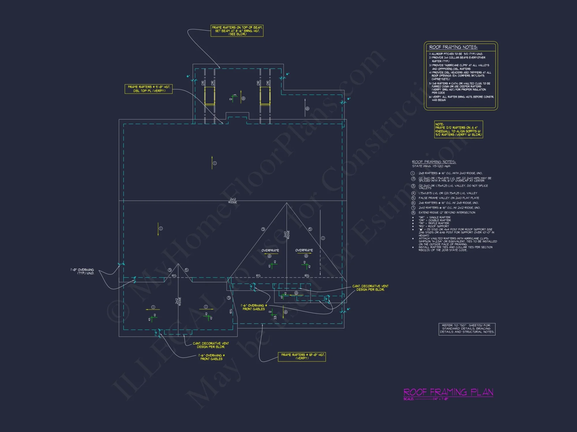 3-Bedroom house Plan with Traditional Design and CAD Blueprint