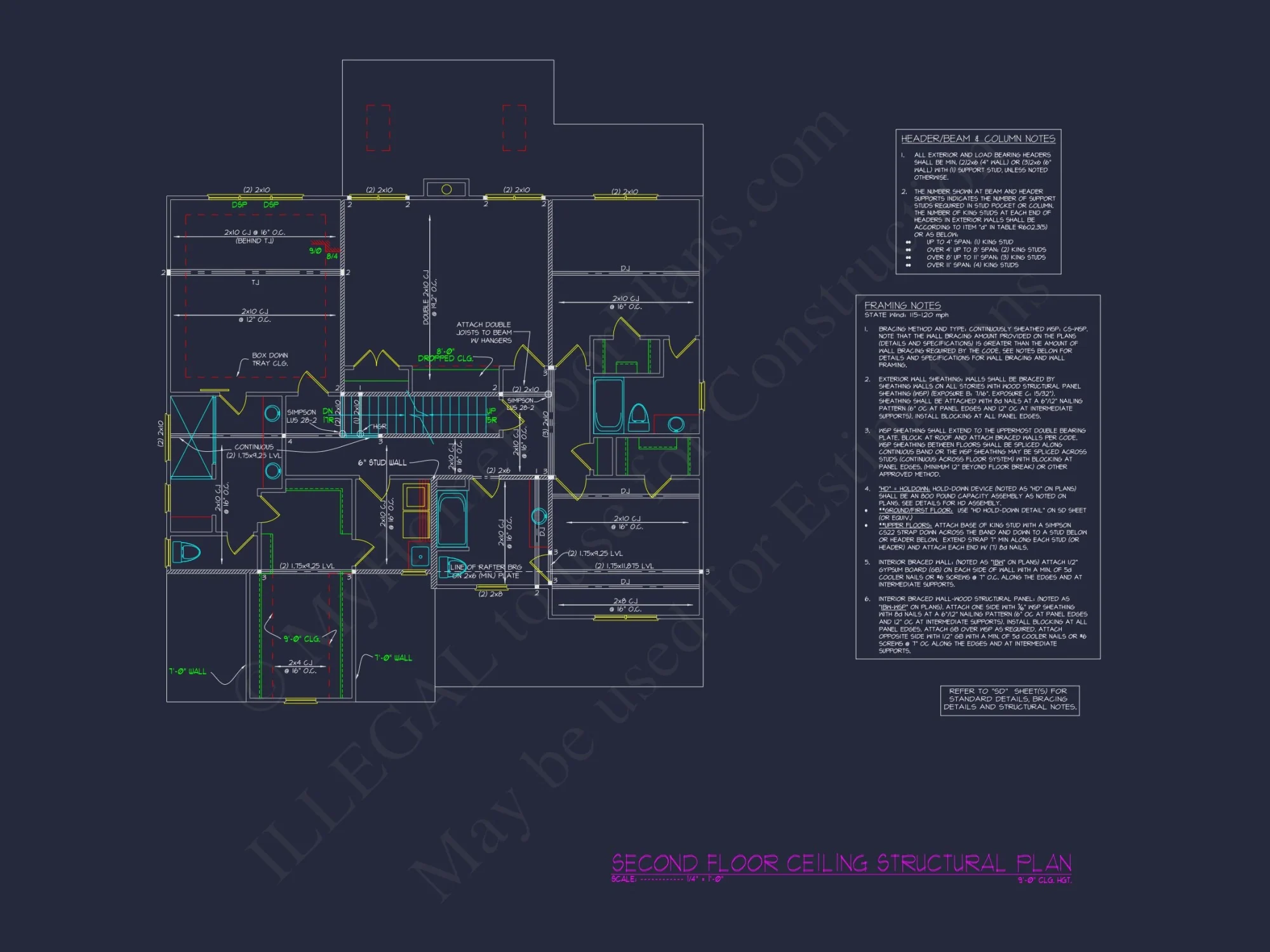 3-Bedroom house Plan with Traditional Design and CAD Blueprint