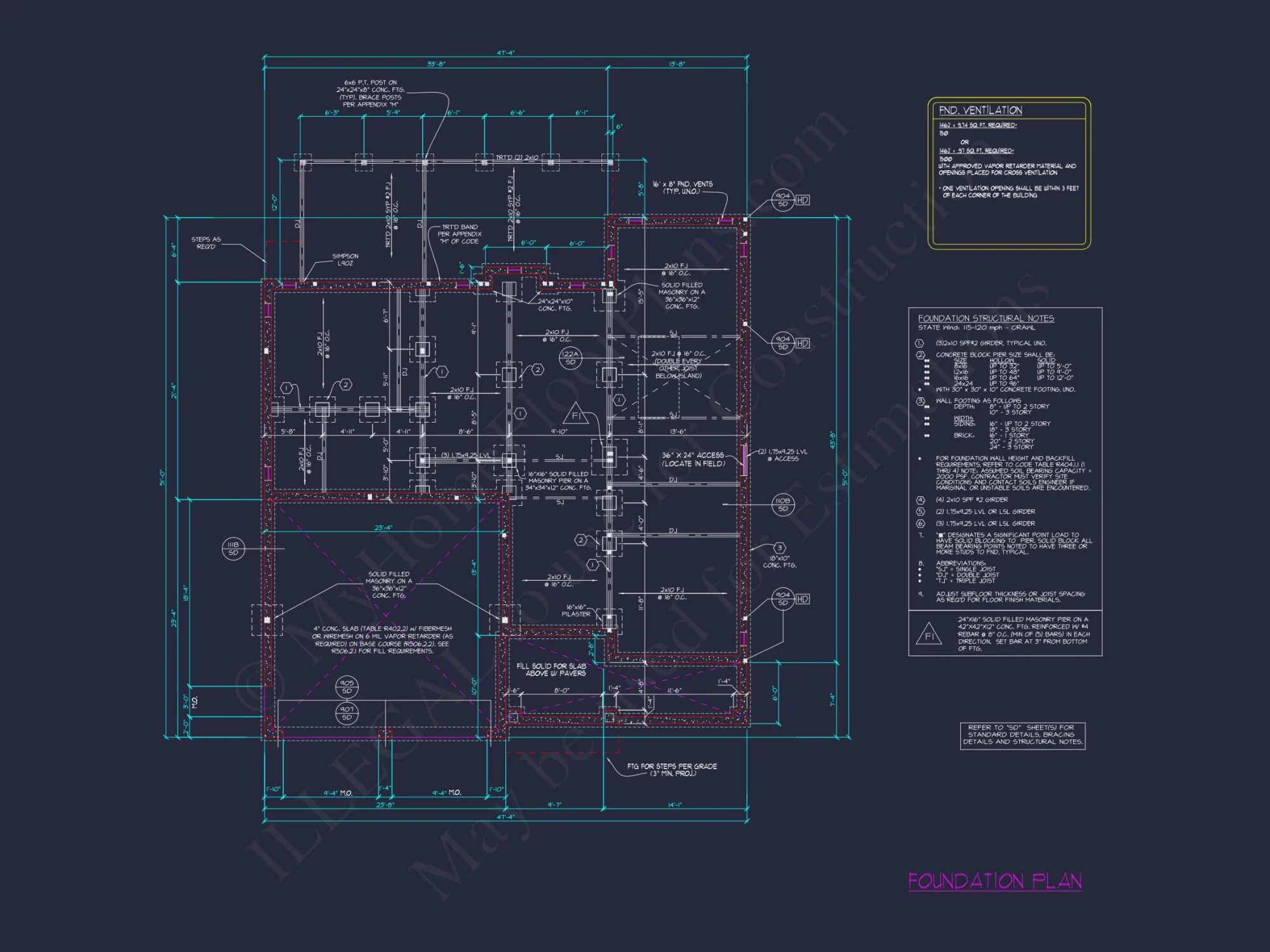 3-Bedroom house Plan with Traditional Design and CAD Blueprint
