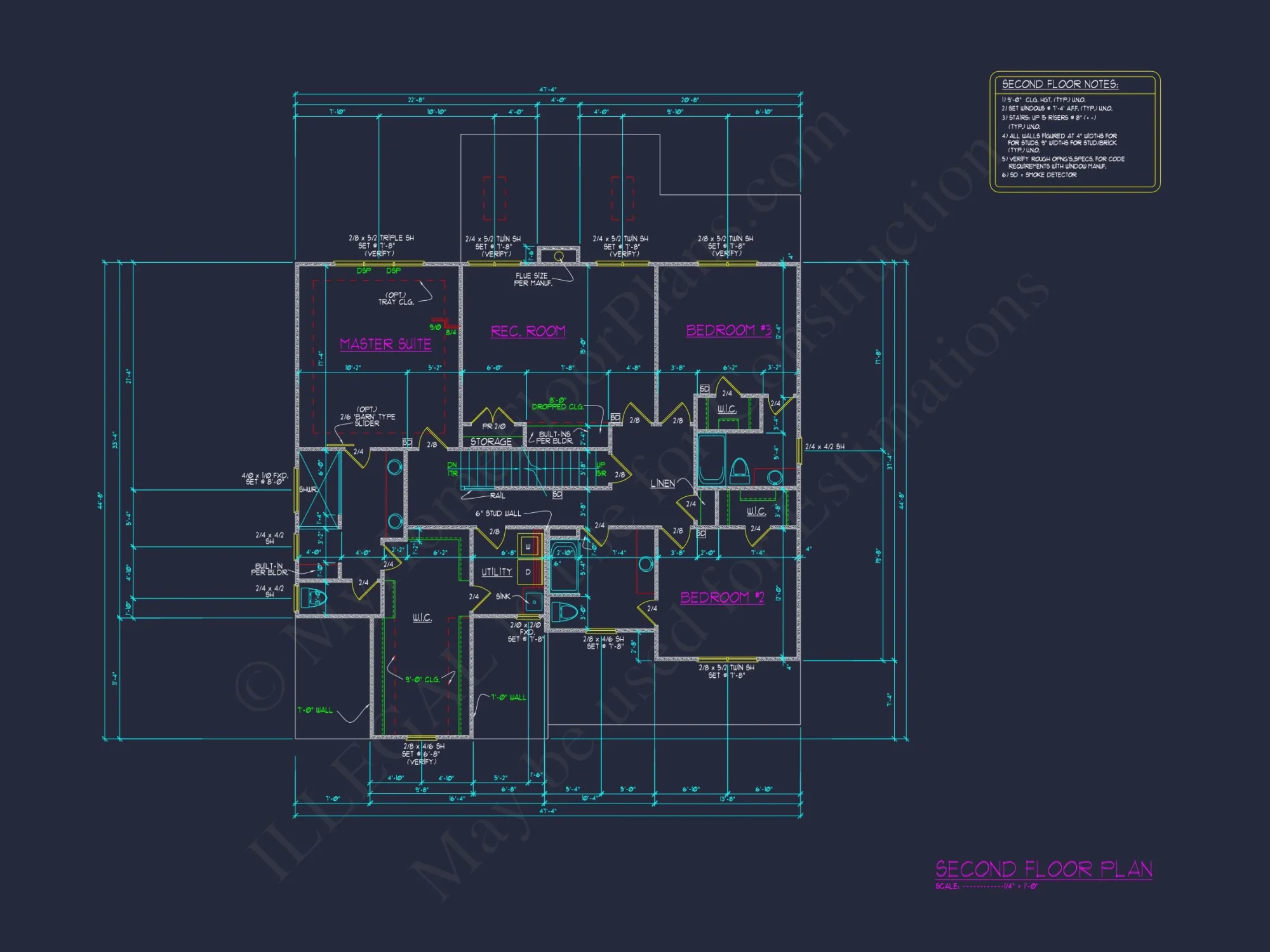 3-Bedroom house Plan with Traditional Design and CAD Blueprint