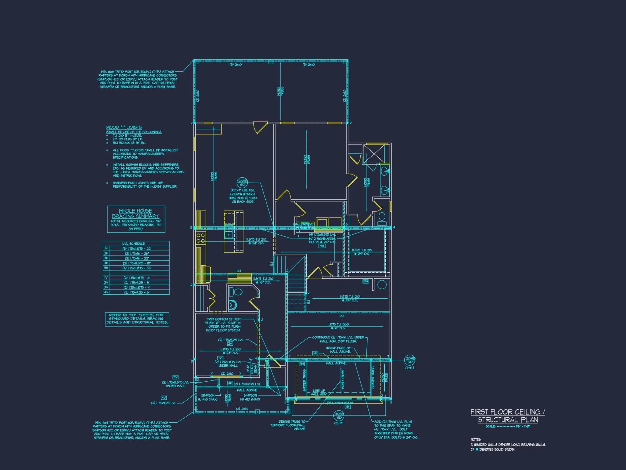 Modern house Plan with Floor Blueprint, CAD Designs & Architecture