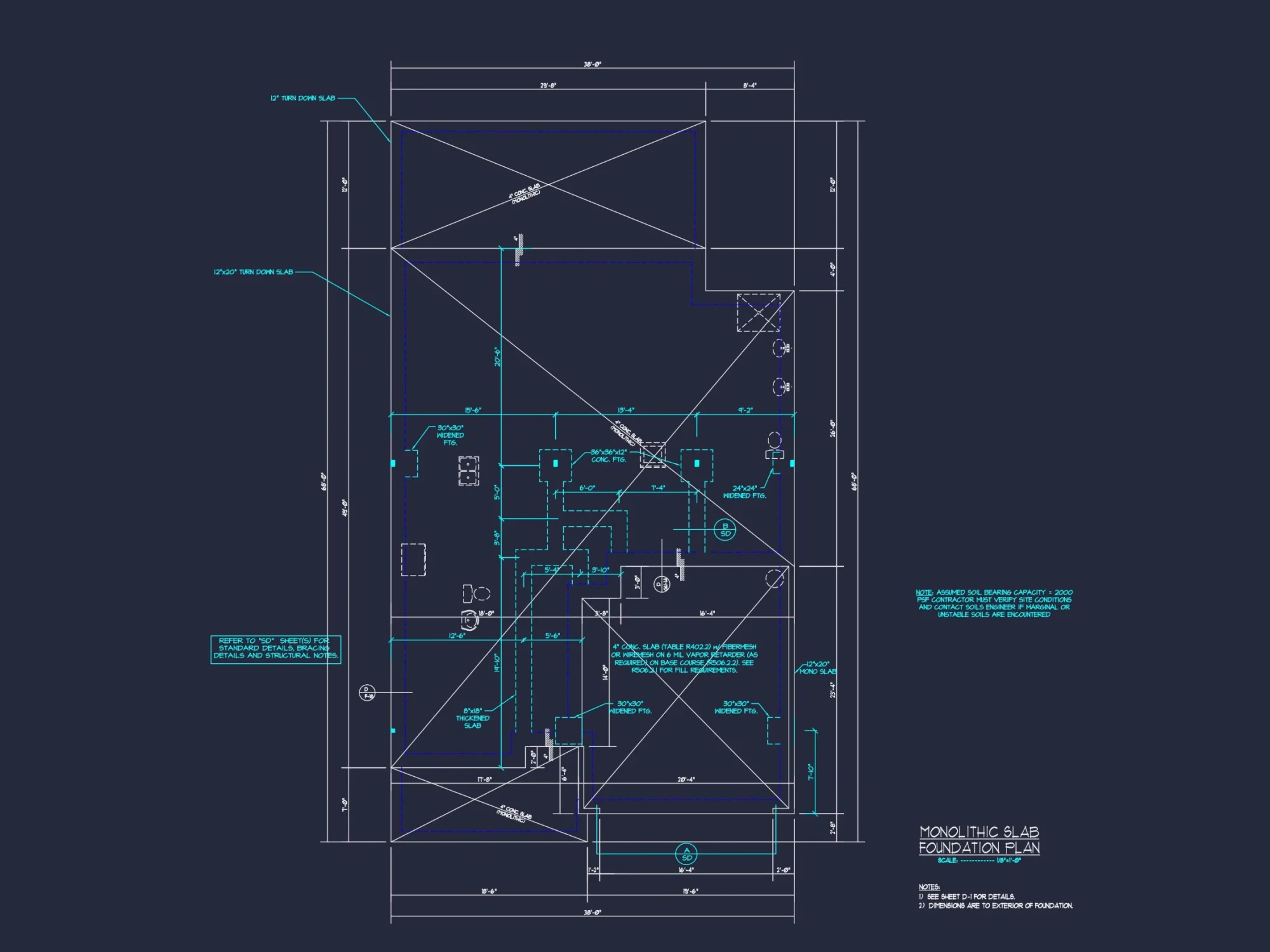 Modern house Plan with Floor Blueprint, CAD Designs & Architecture