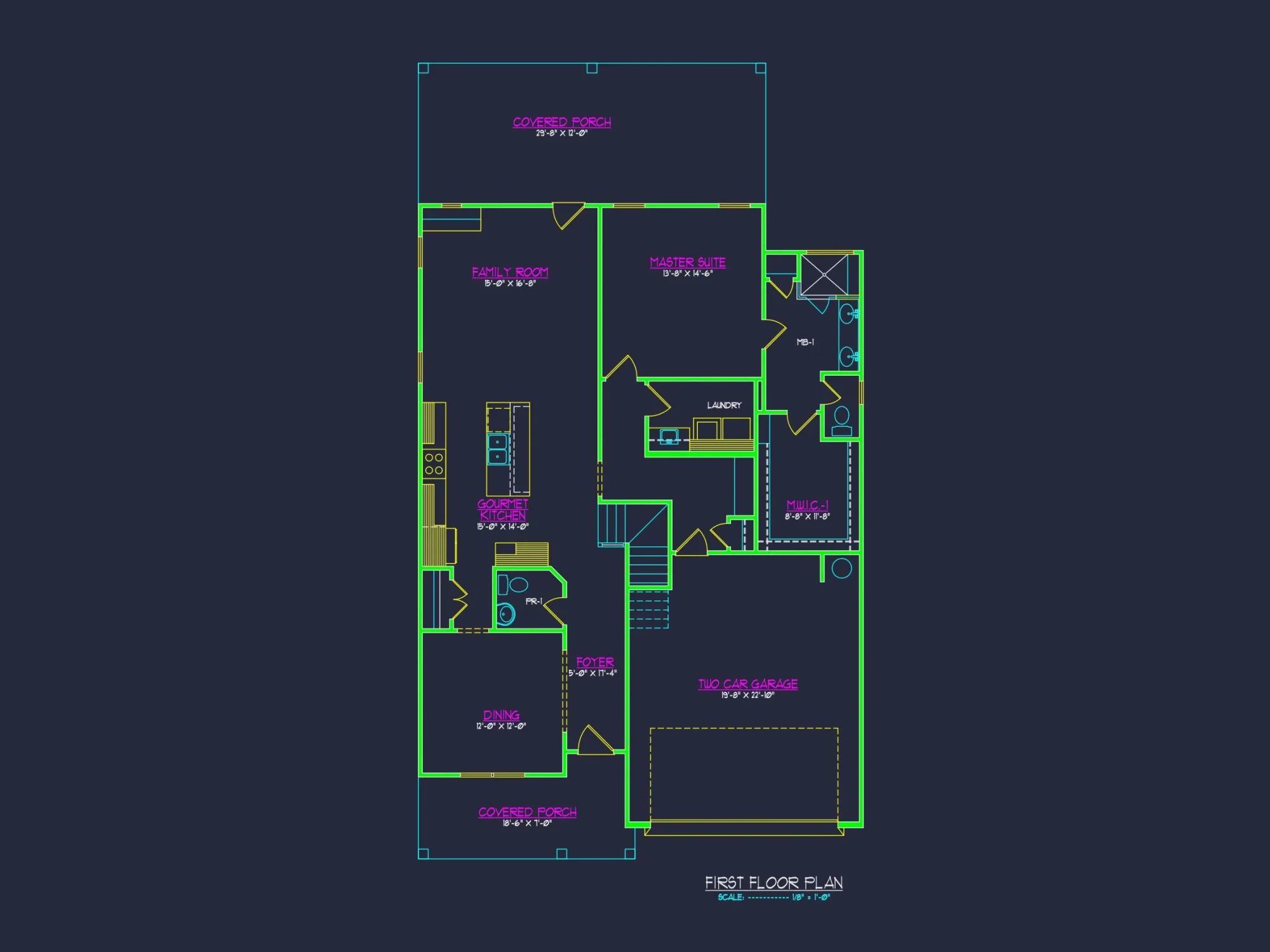 Modern house Plan with Floor Blueprint, CAD Designs & Architecture