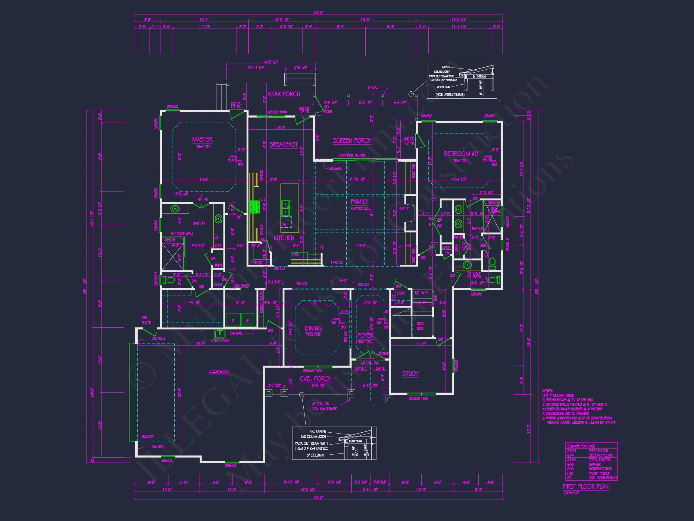 Craftsman house Plan with Spacious Layout and CAD Designs