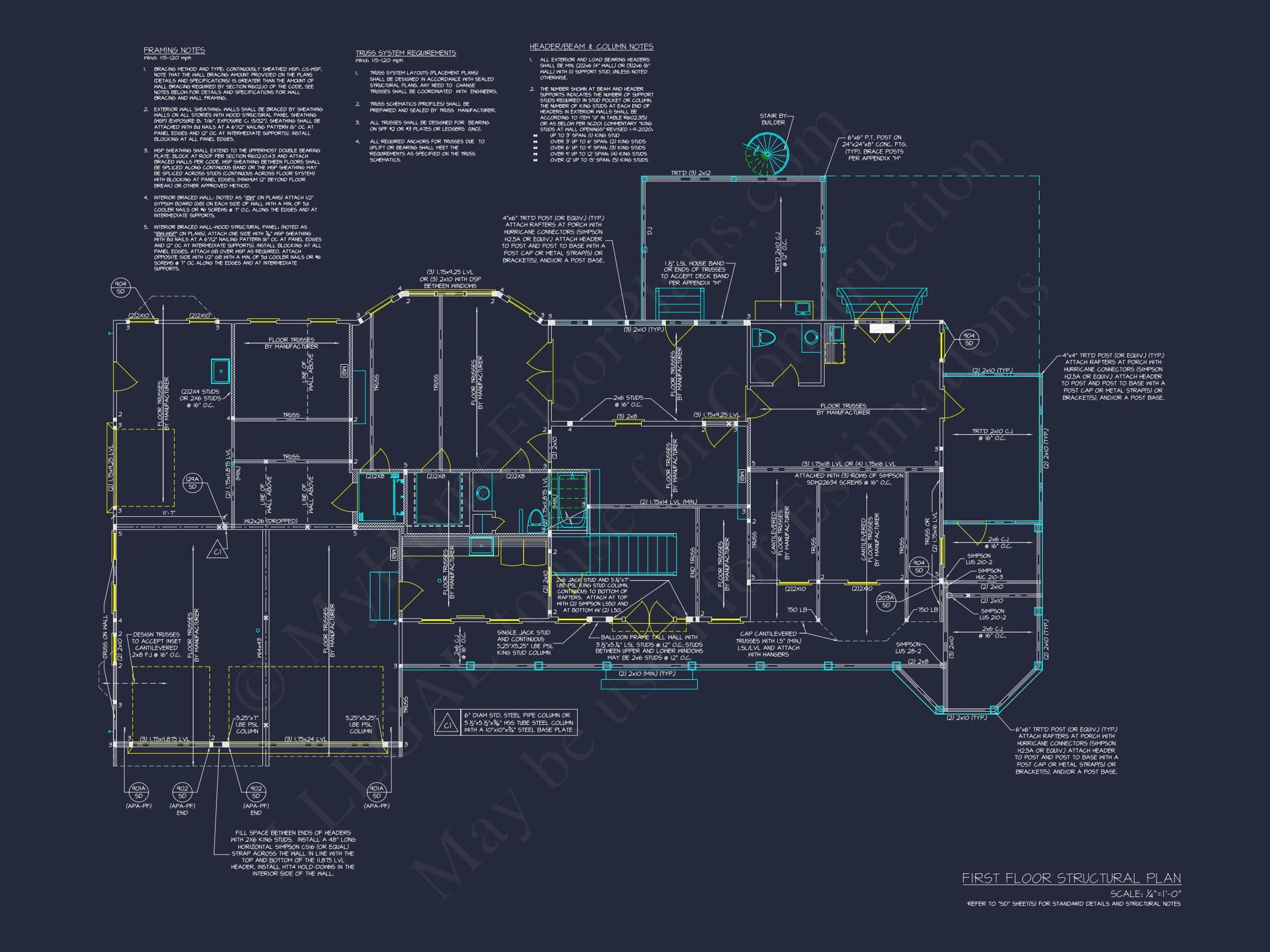 Spacious house Plan with 2 Floors, CAD Designs & Blueprint