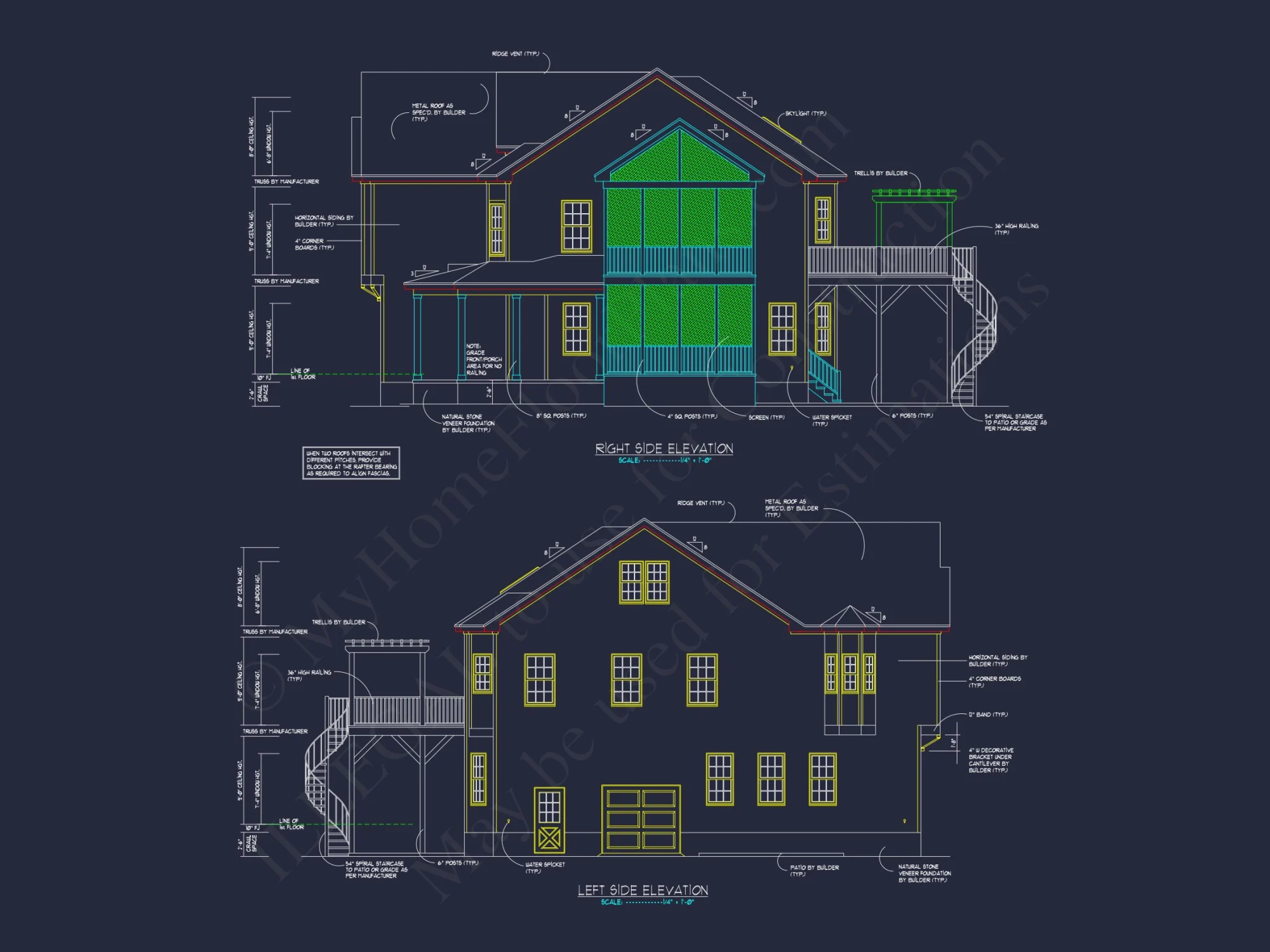 Spacious house Plan with 2 Floors, CAD Designs & Blueprint