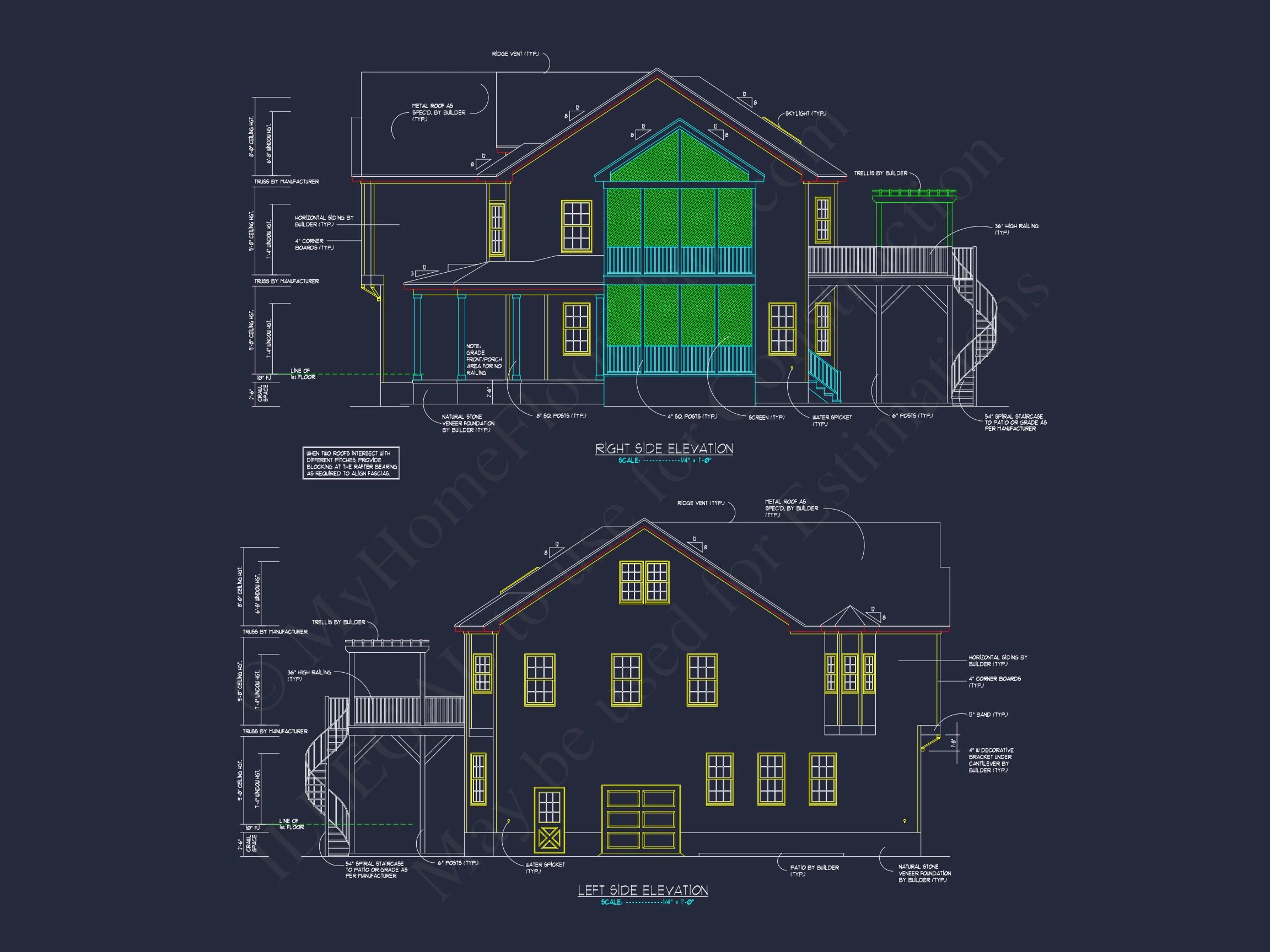 Spacious house Plan with 2 Floors, CAD Designs & Blueprint
