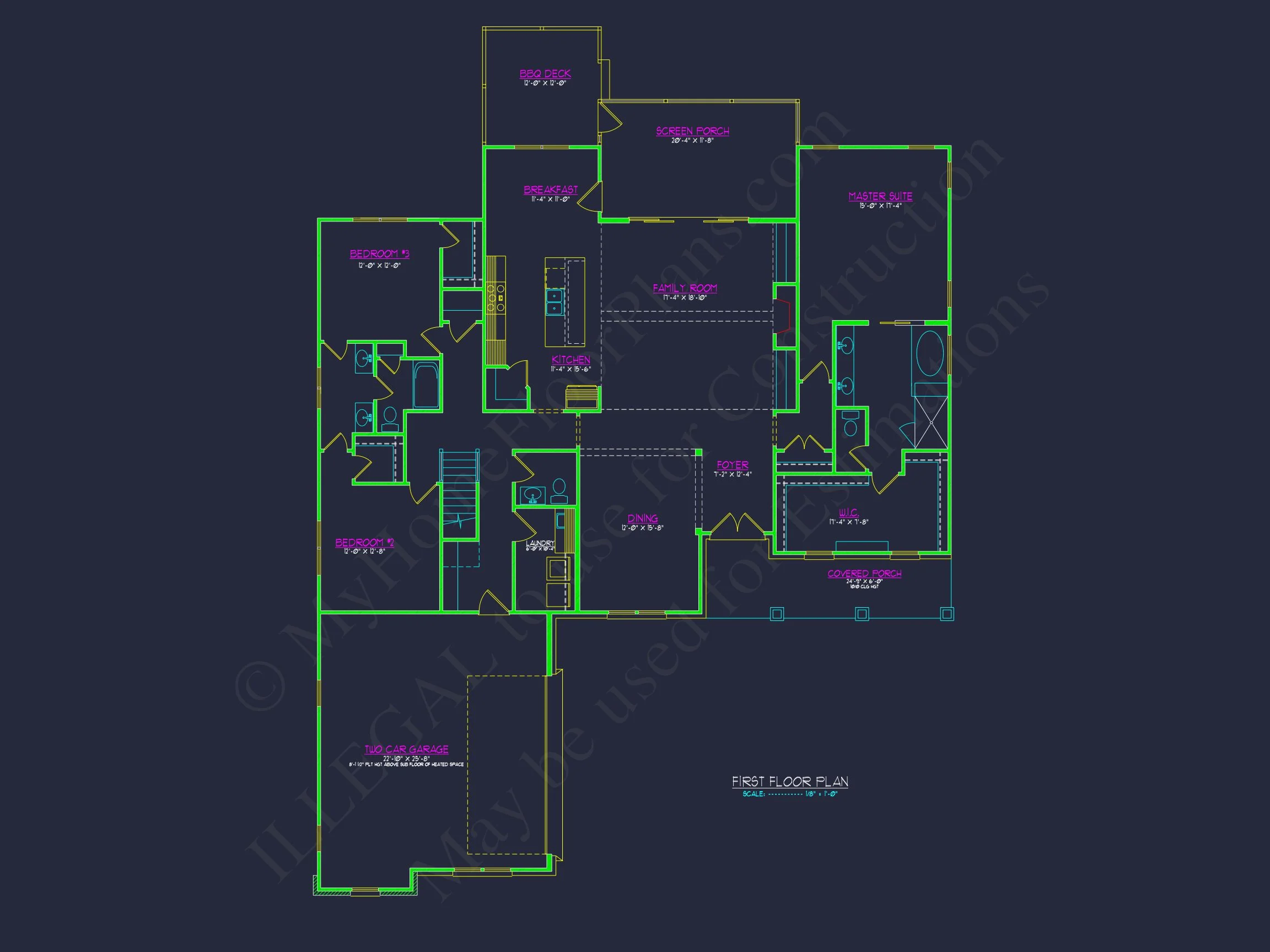 Modern Craftsman house Plan with Spacious Floor Designs