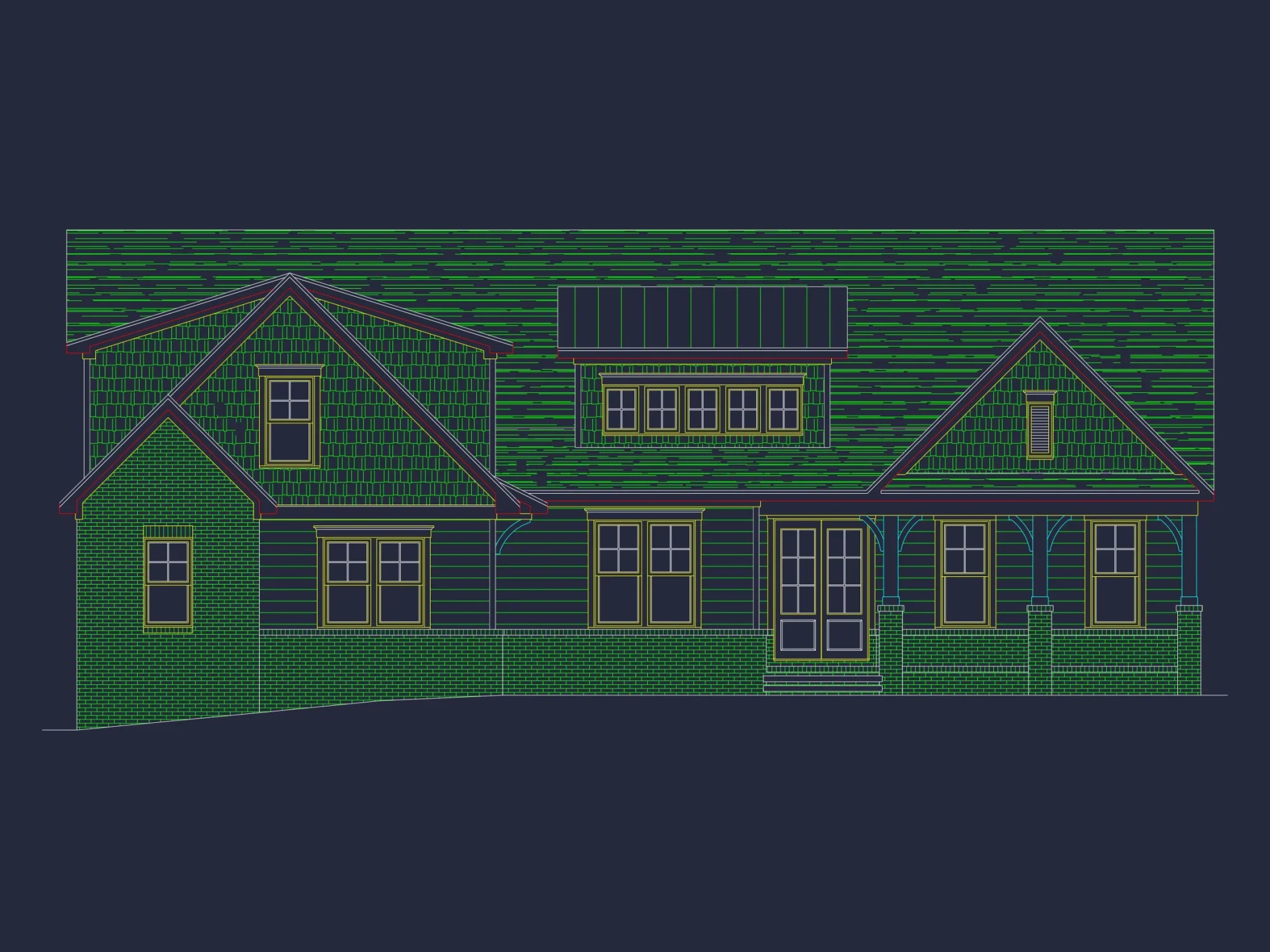 Modern Craftsman house Plan with Spacious Floor Designs