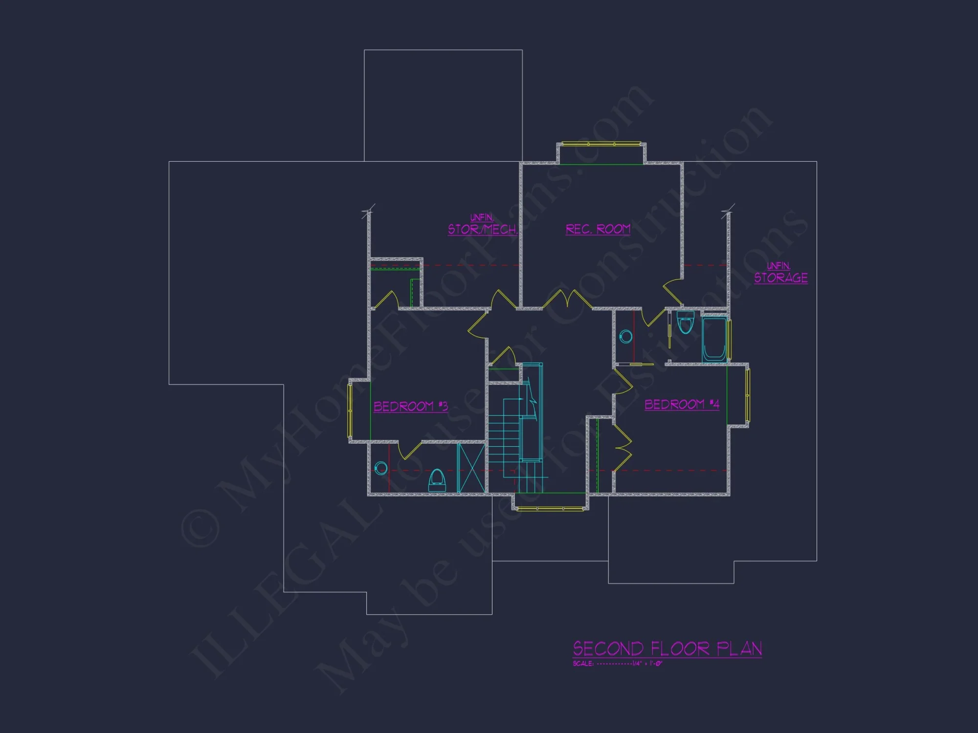 Stunning house Floor Plan with CAD Architecture Designs