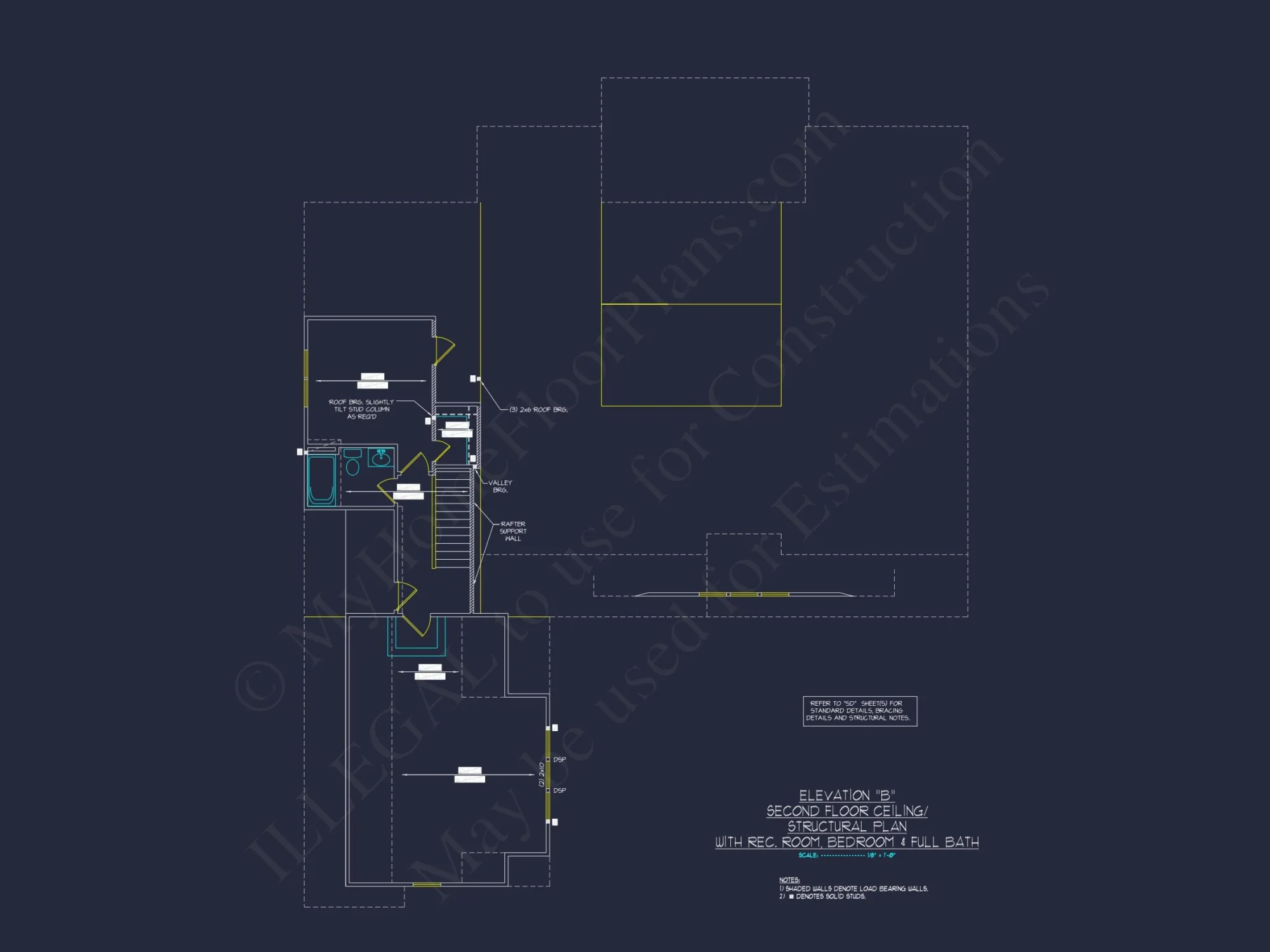 Craftsman house Floor Plan with Spacious Design & CAD Blueprint