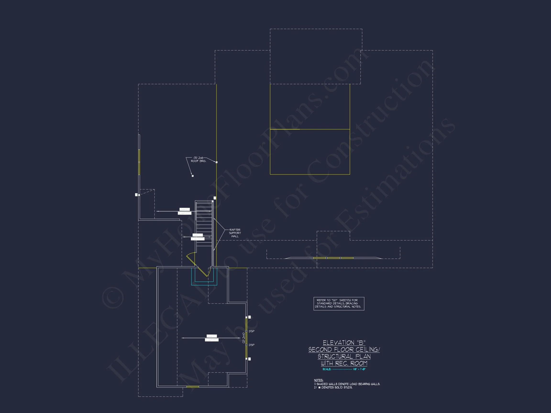 Craftsman house Floor Plan with Spacious Design & CAD Blueprint