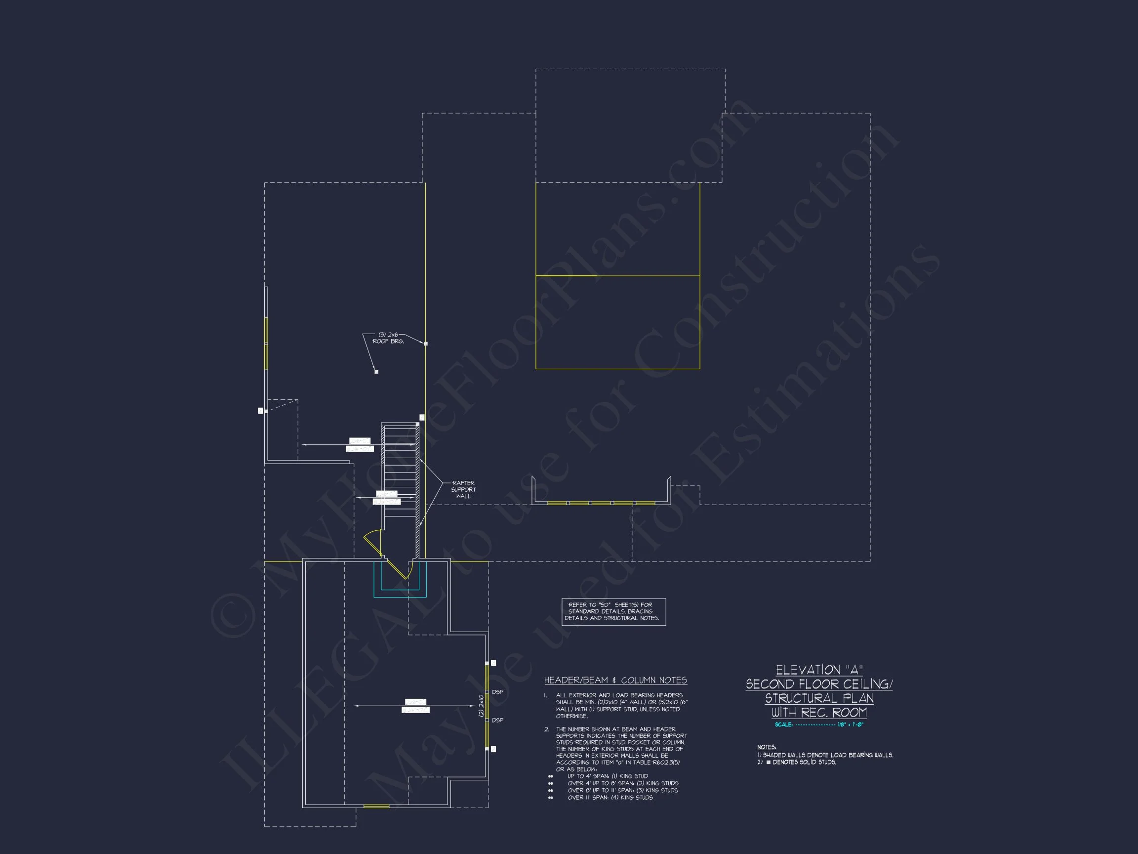 Craftsman house Floor Plan with Spacious Design & CAD Blueprint