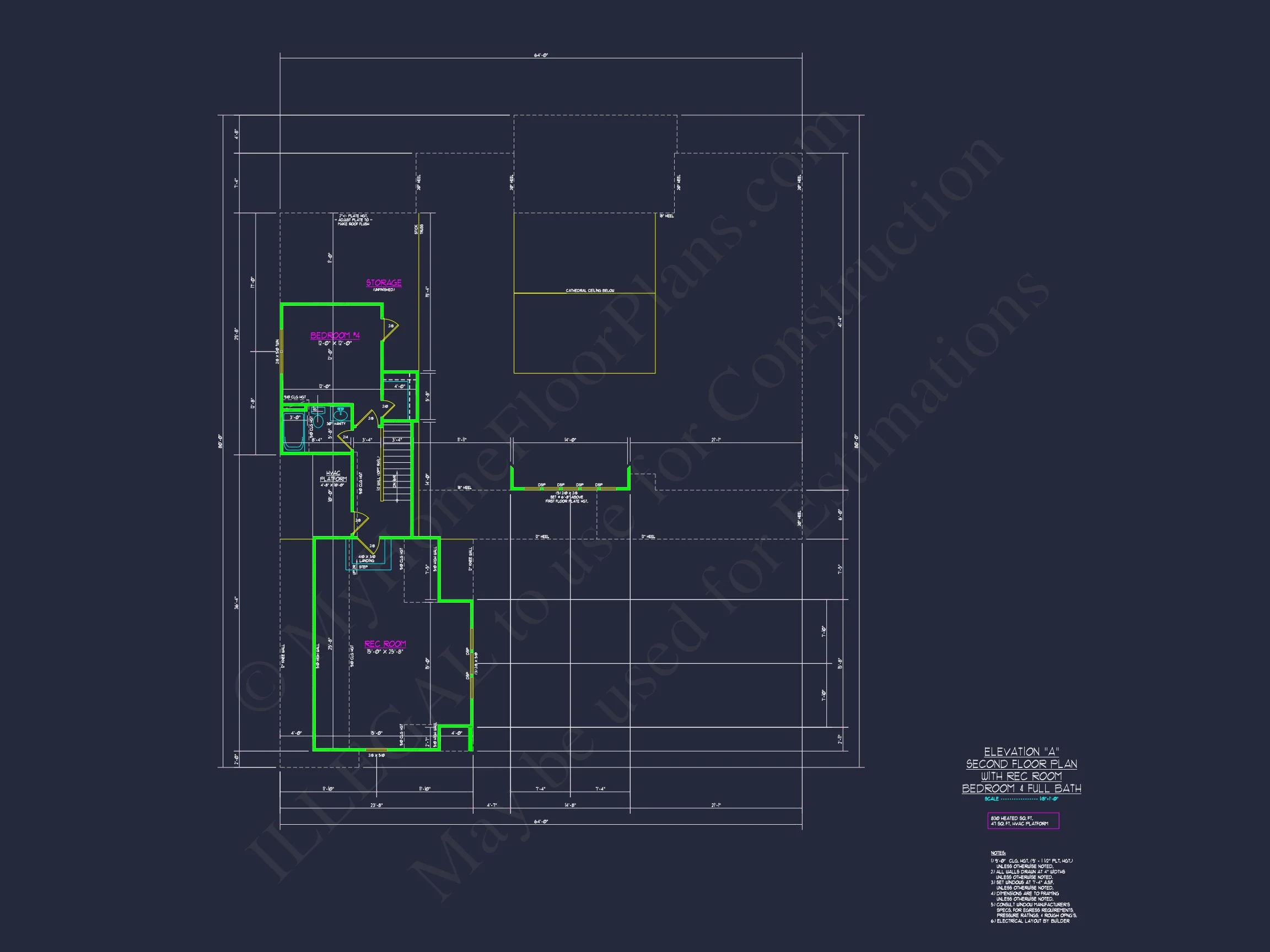 Craftsman house Floor Plan with Spacious Design & CAD Blueprint