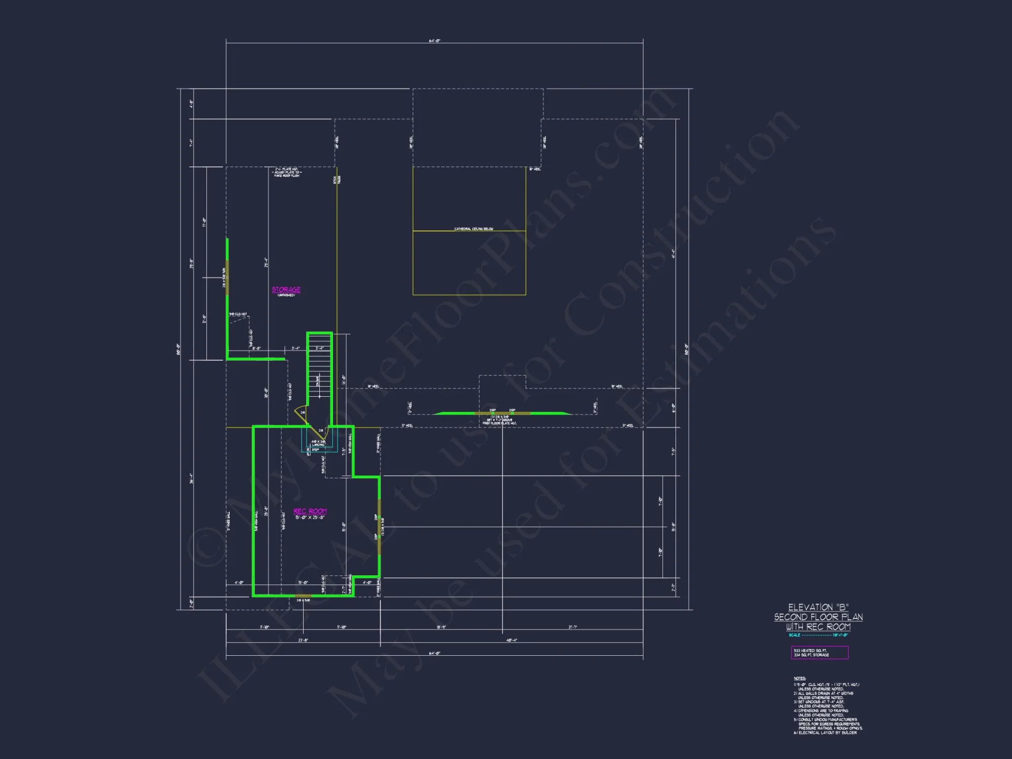 Craftsman house Floor Plan with Spacious Design & CAD Blueprint