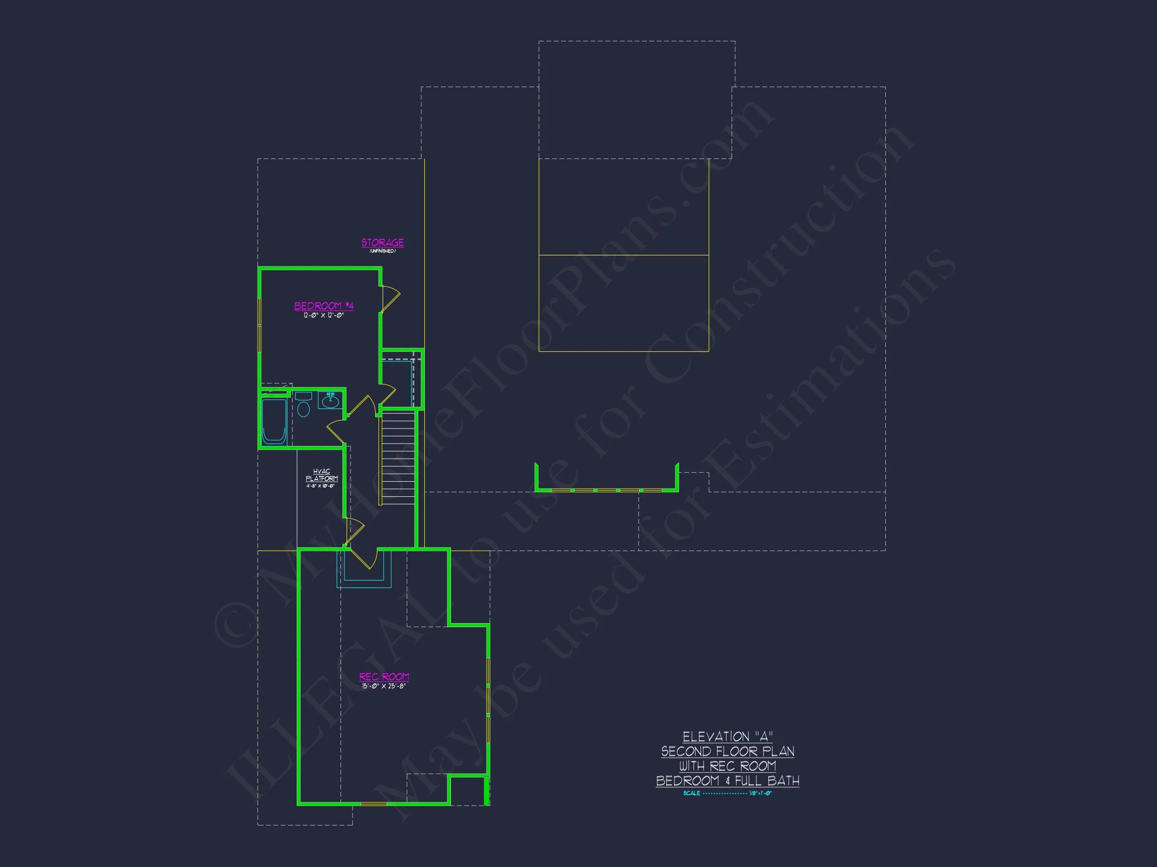 Craftsman house Floor Plan with Spacious Design & CAD Blueprint