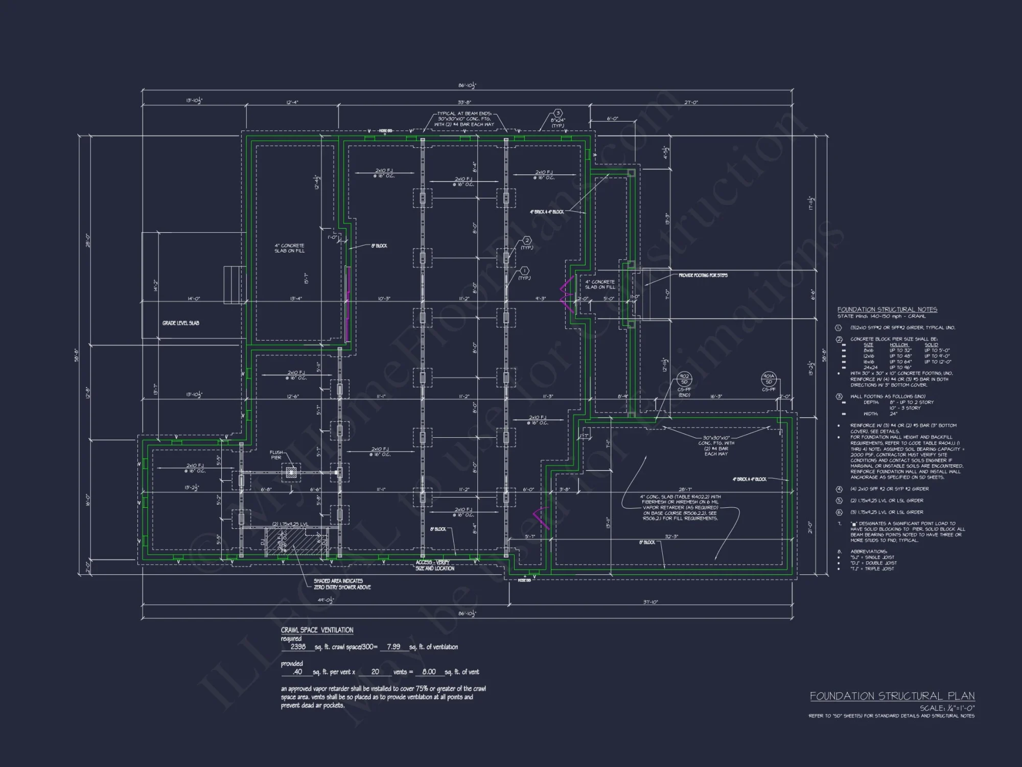 Spacious house Plan with Modern Design and CAD Blueprint Features