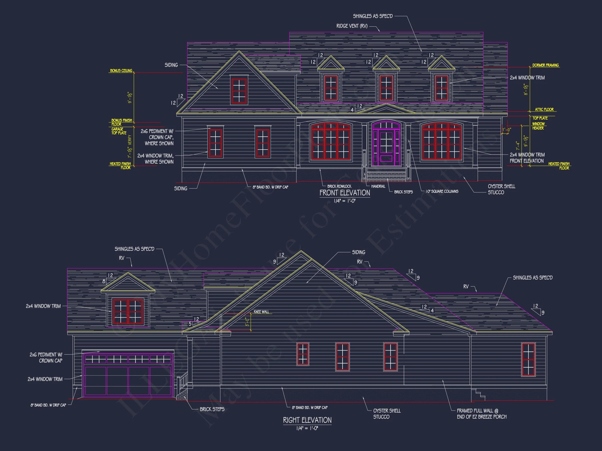 Spacious house Plan with Modern Design and CAD Blueprint Features