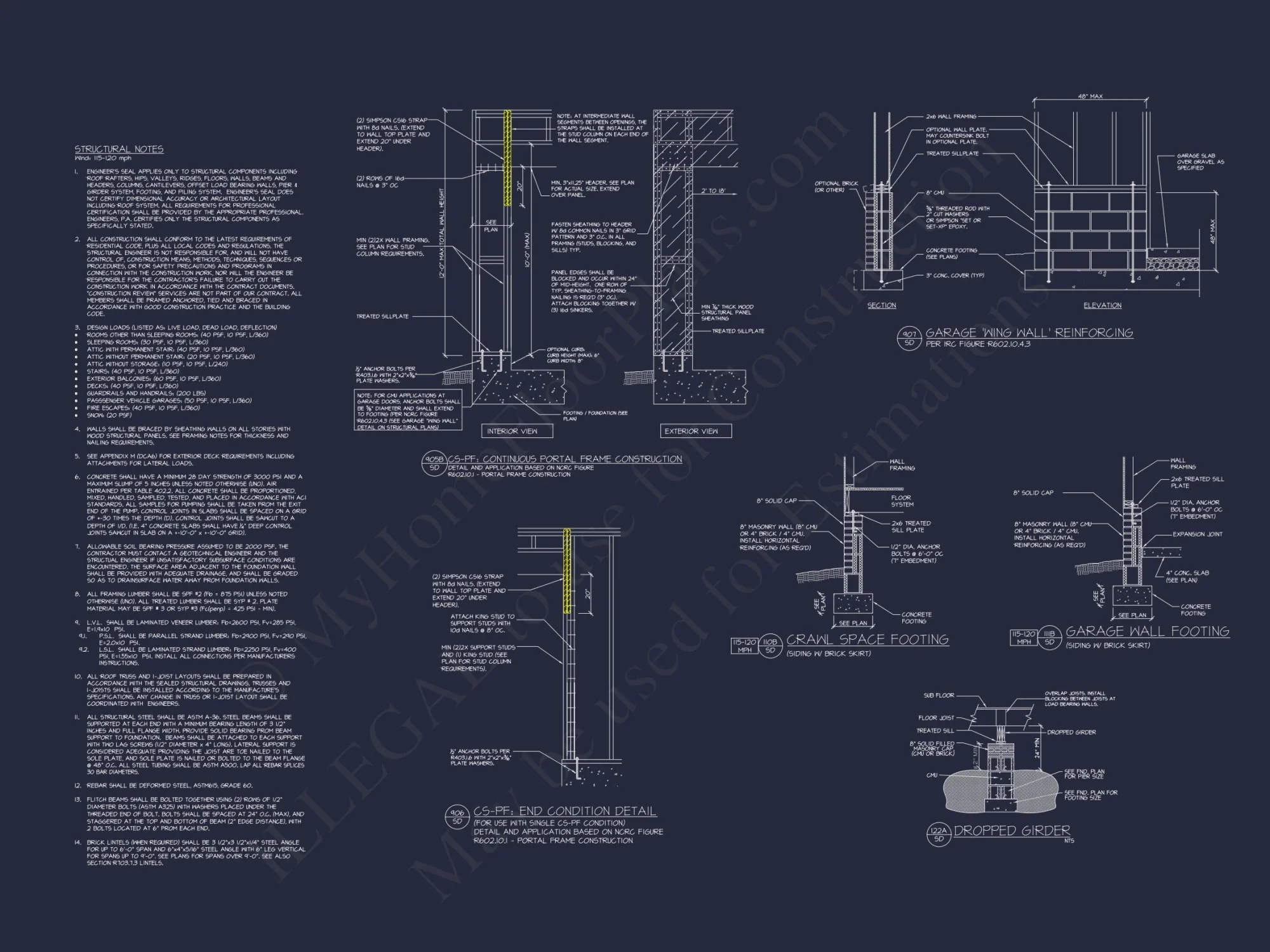 Modern house Plan with 4 Bedrooms, CAD Floor Designs & Features