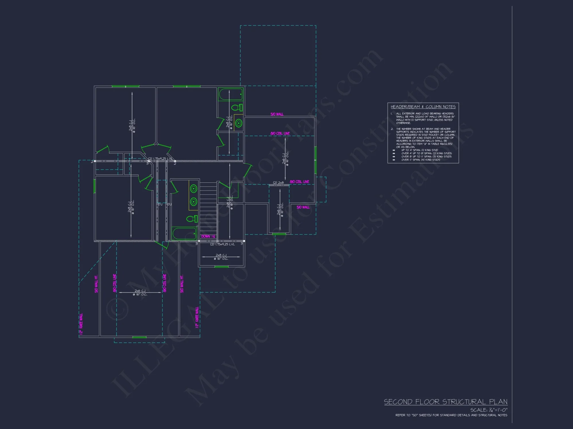 Modern house Plan with 4 Bedrooms, CAD Floor Designs & Features