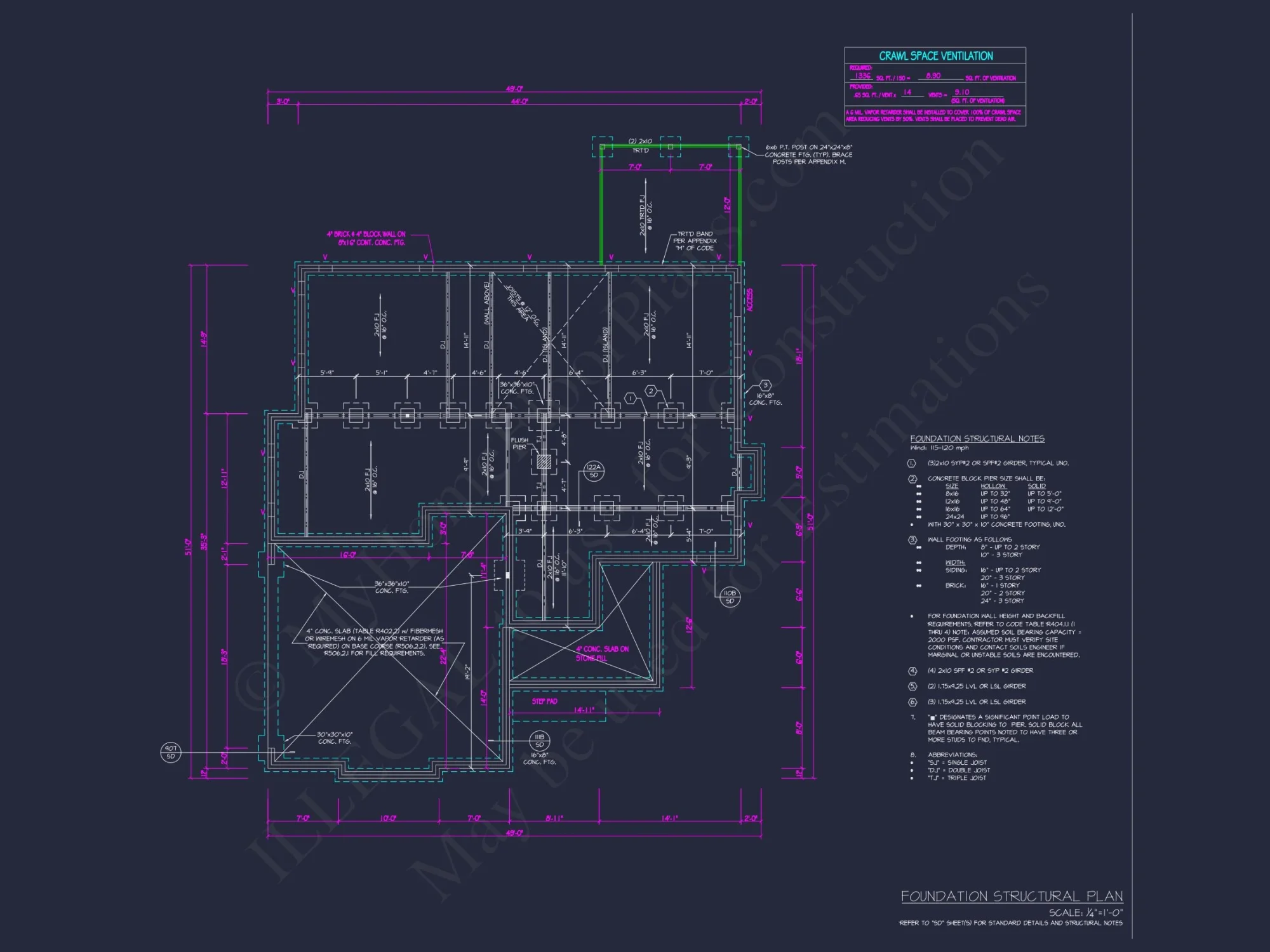 Modern house Plan with 4 Bedrooms, CAD Floor Designs & Features