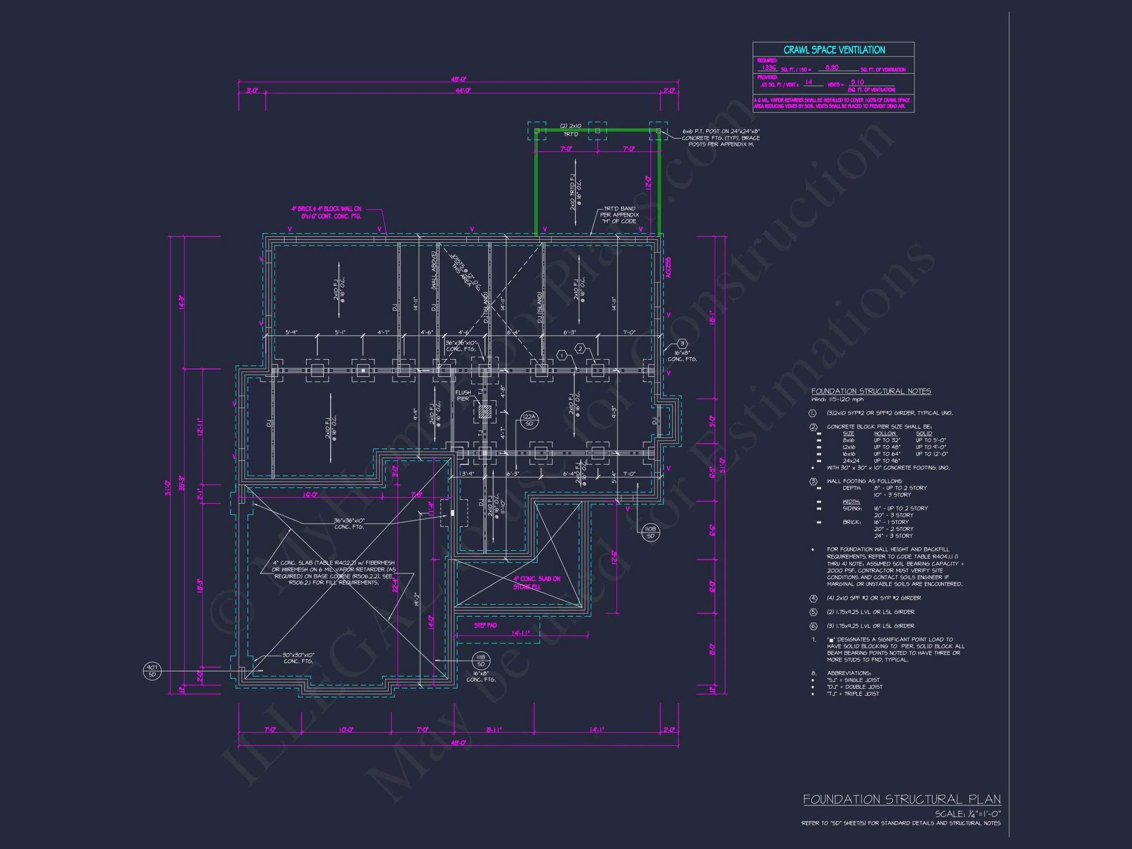 Modern house Plan with 4 Bedrooms, CAD Floor Designs & Features