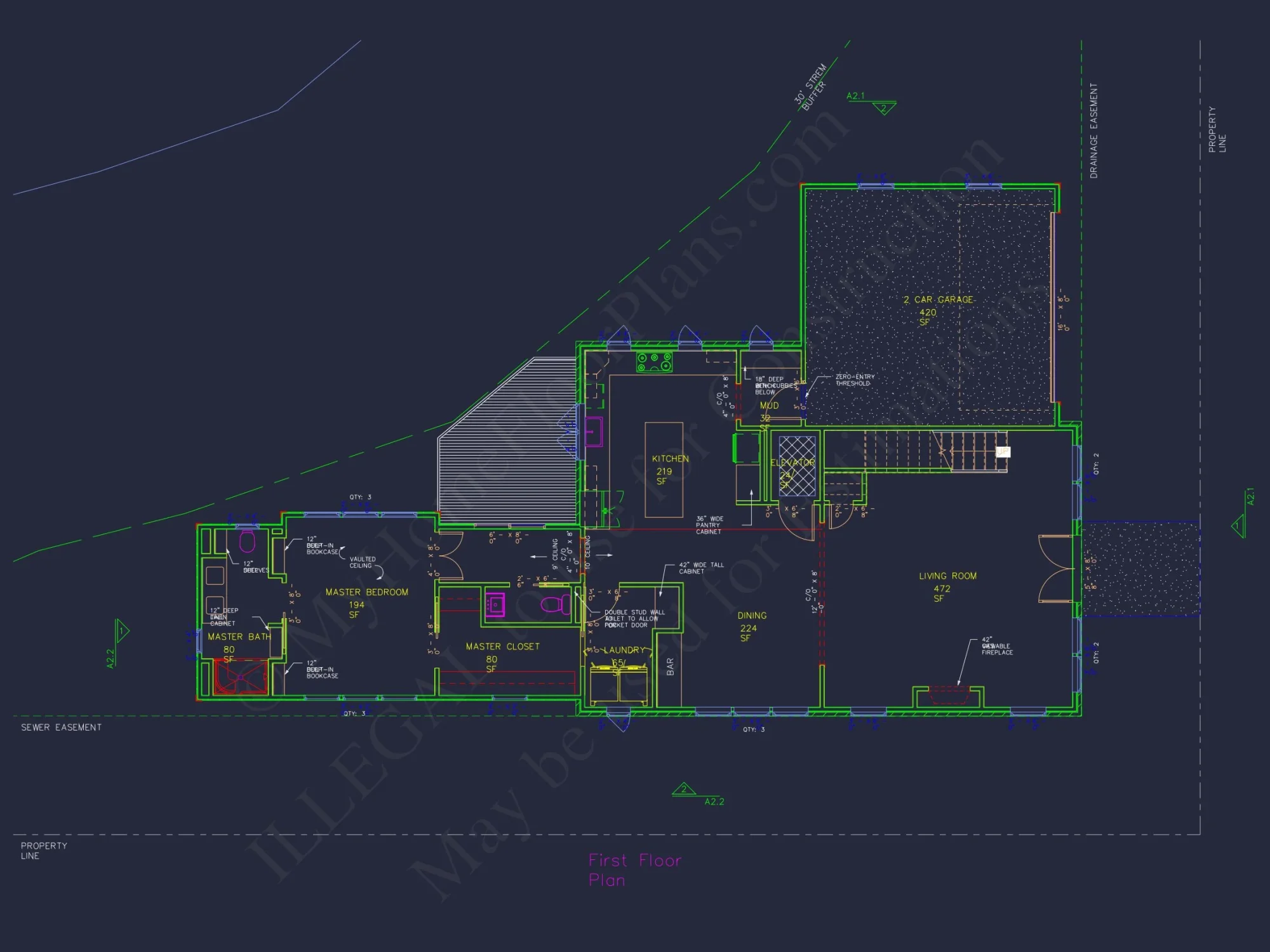 Charming 2-Story house Plan with CAD Blueprint and Open Design