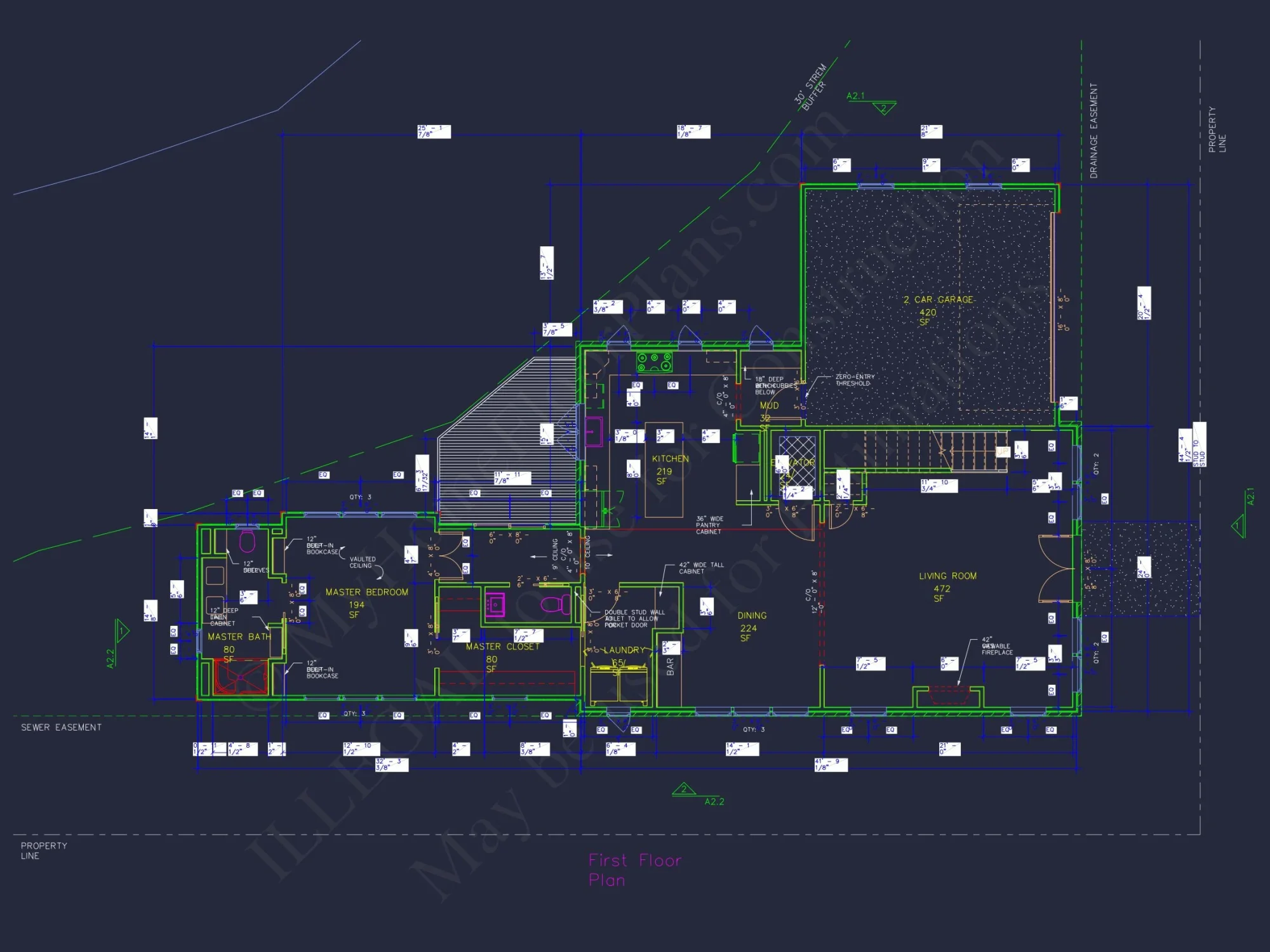 Charming 2-Story house Plan with CAD Blueprint and Open Design