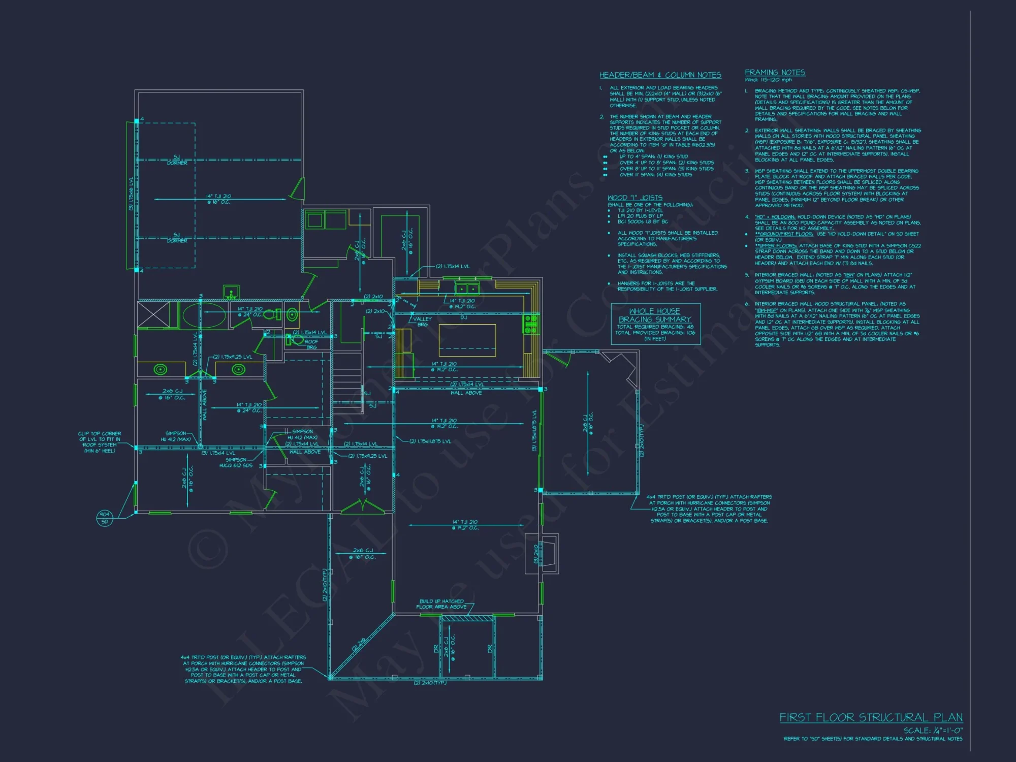 Craftsman house Floor Plan