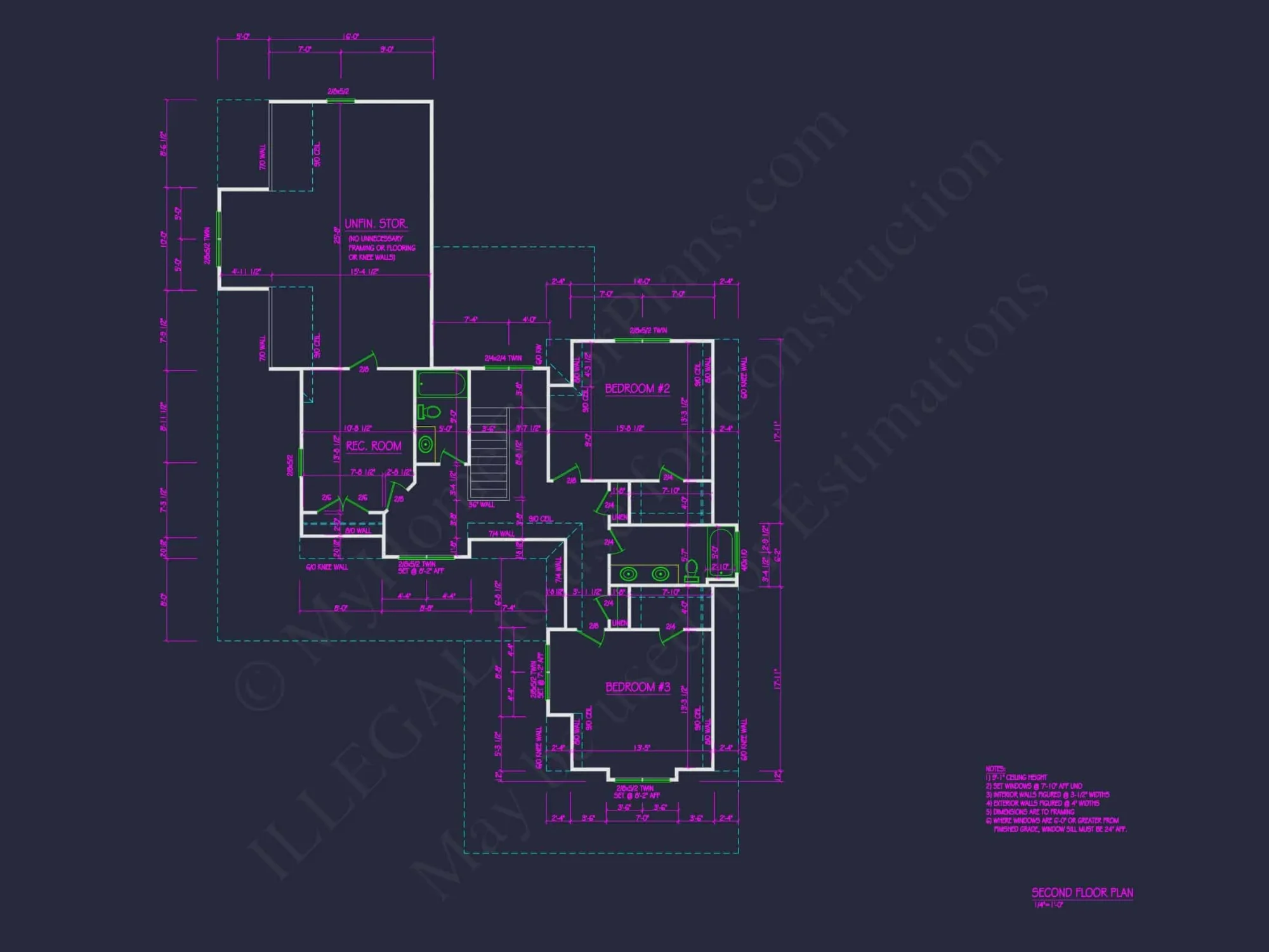 Craftsman house Floor Plan