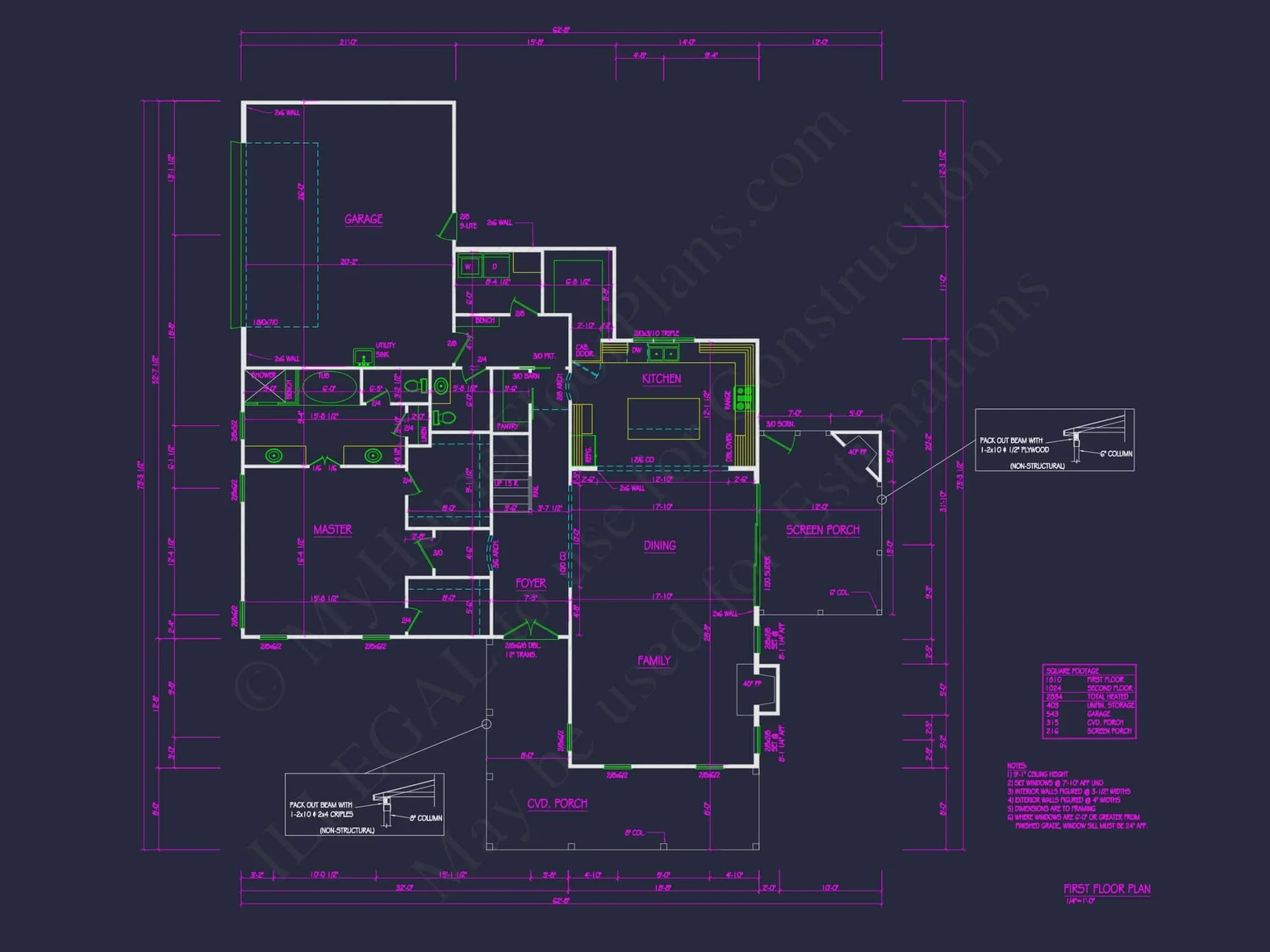 2-Story Blueprint with 3 Beds