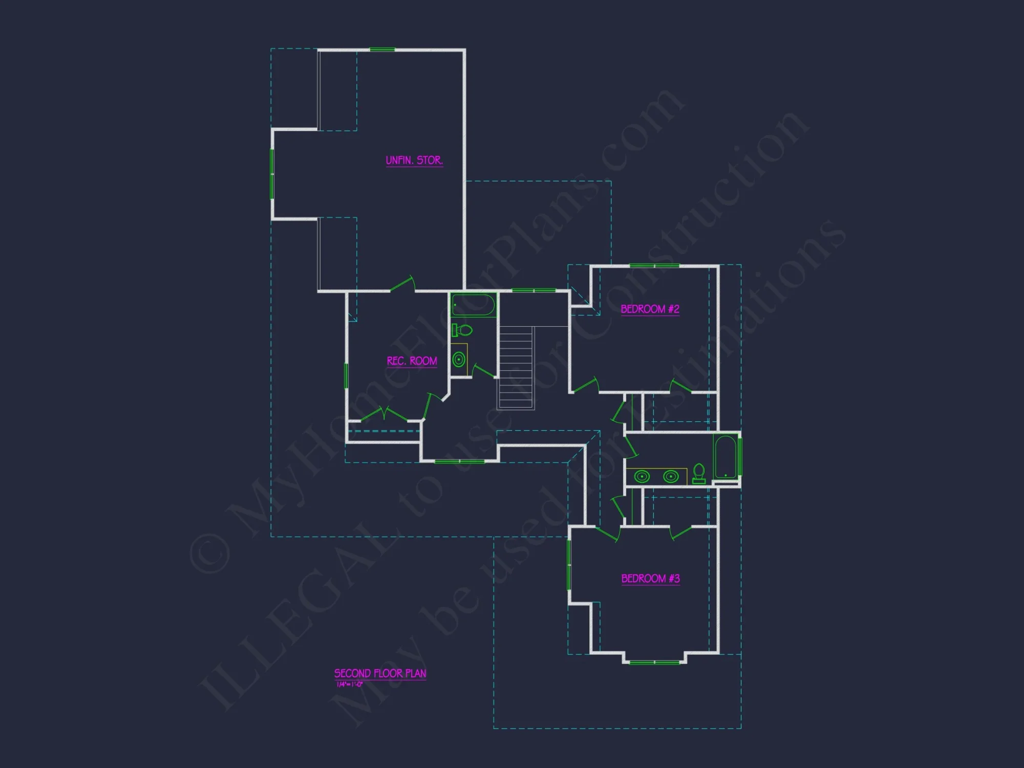 Craftsman house Floor Plan