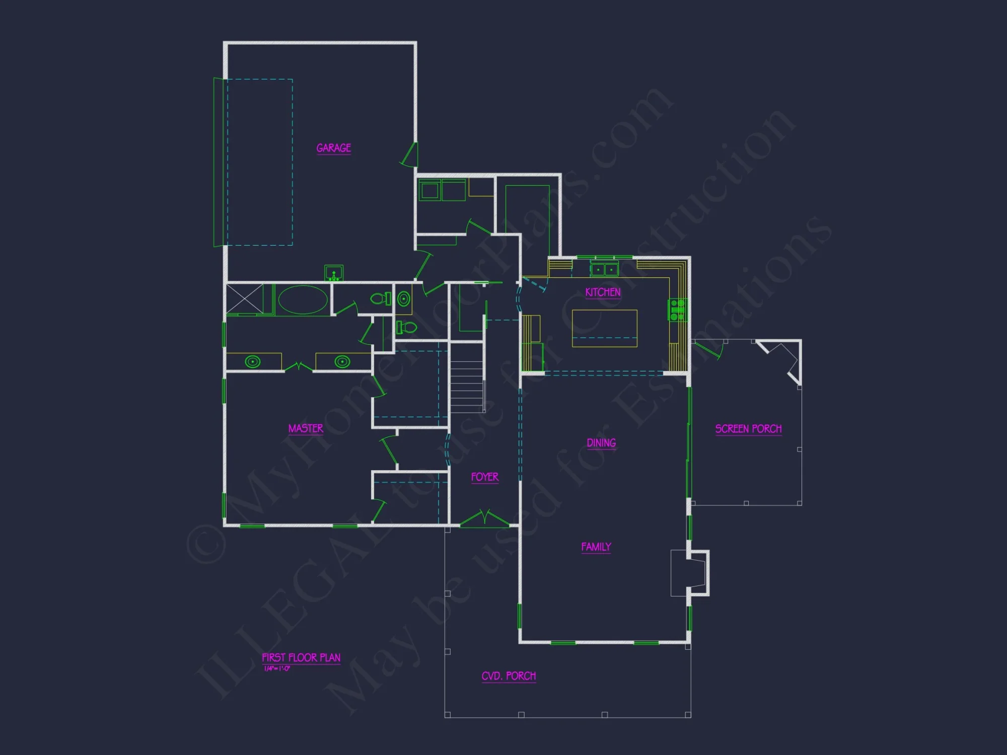 2-Story Blueprint with 3 Beds
