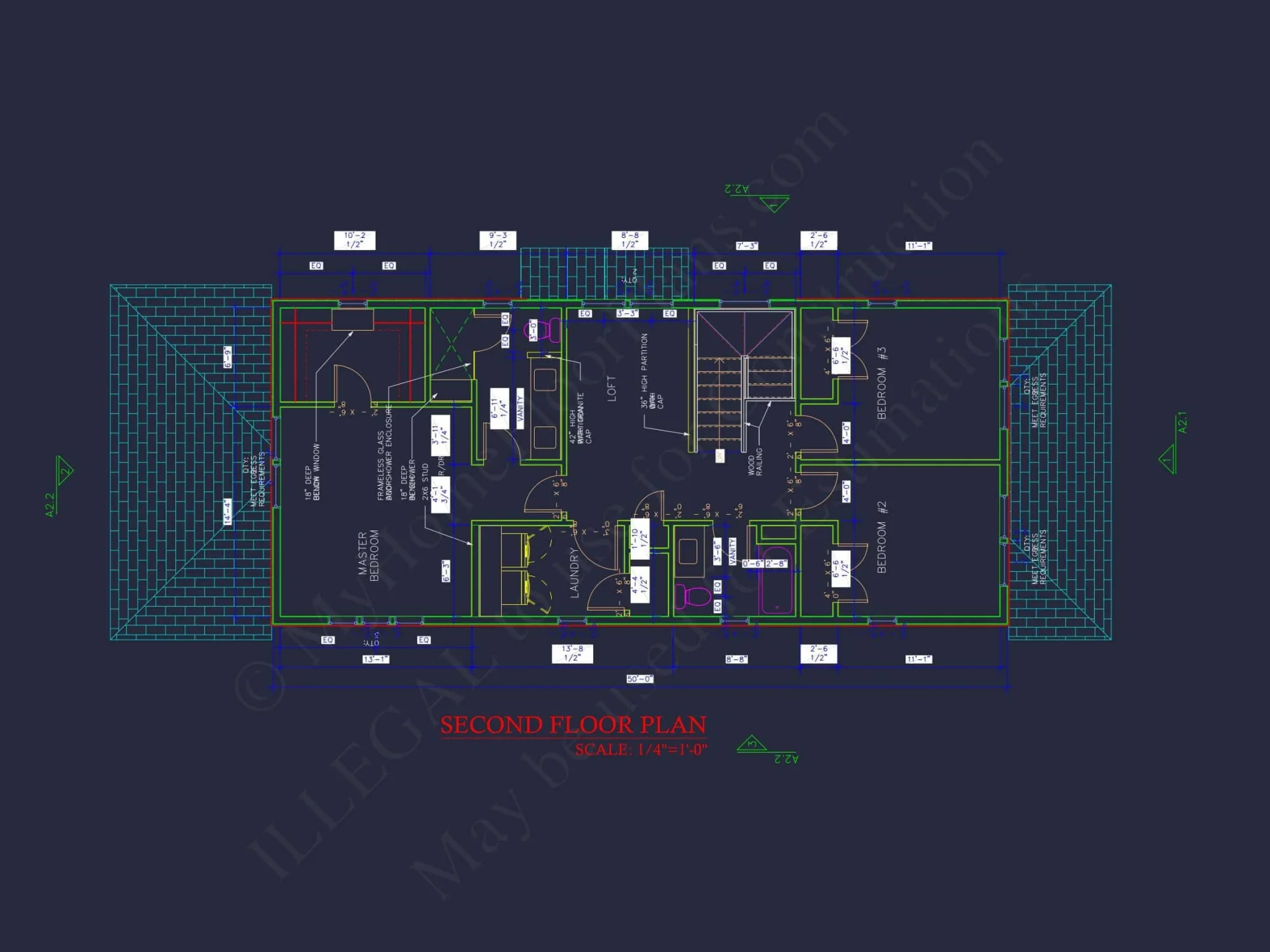 Craftsman house Plan with 2-Story Floor Blueprint Design