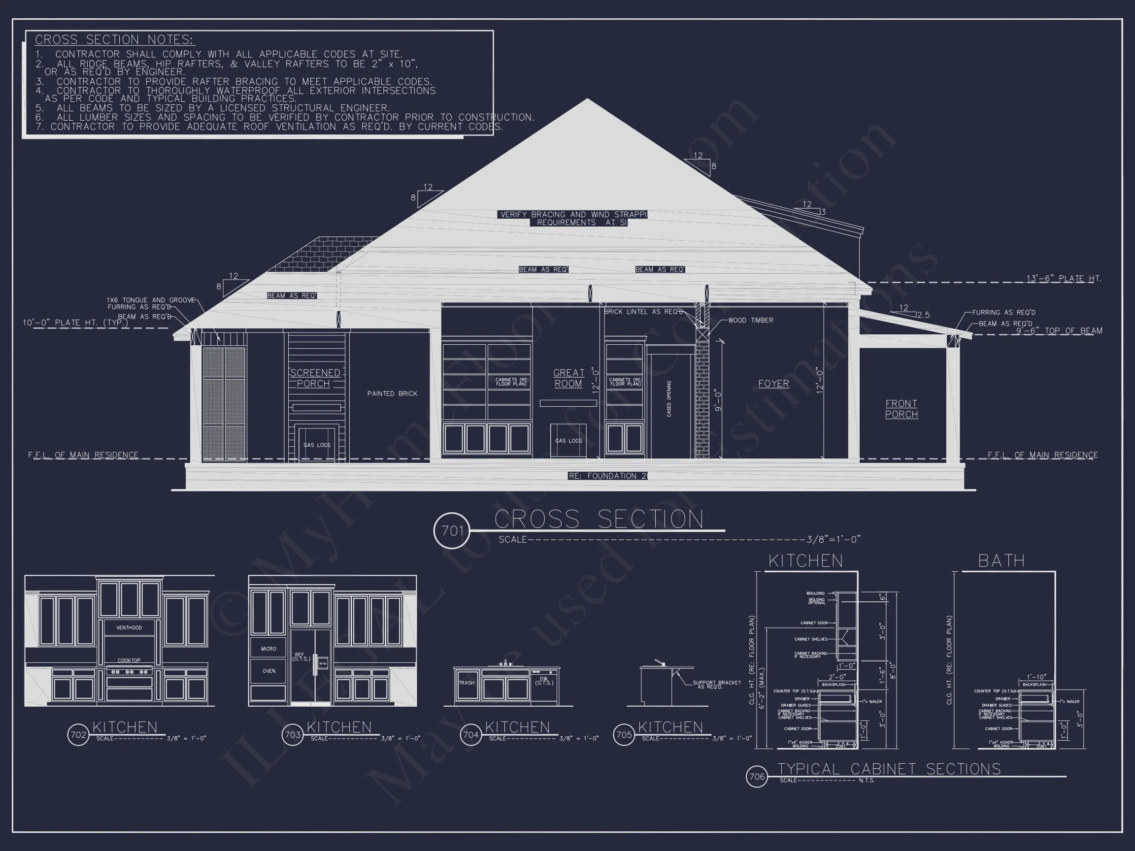 Traditional Southern house Plan with Spacious Floor Designs