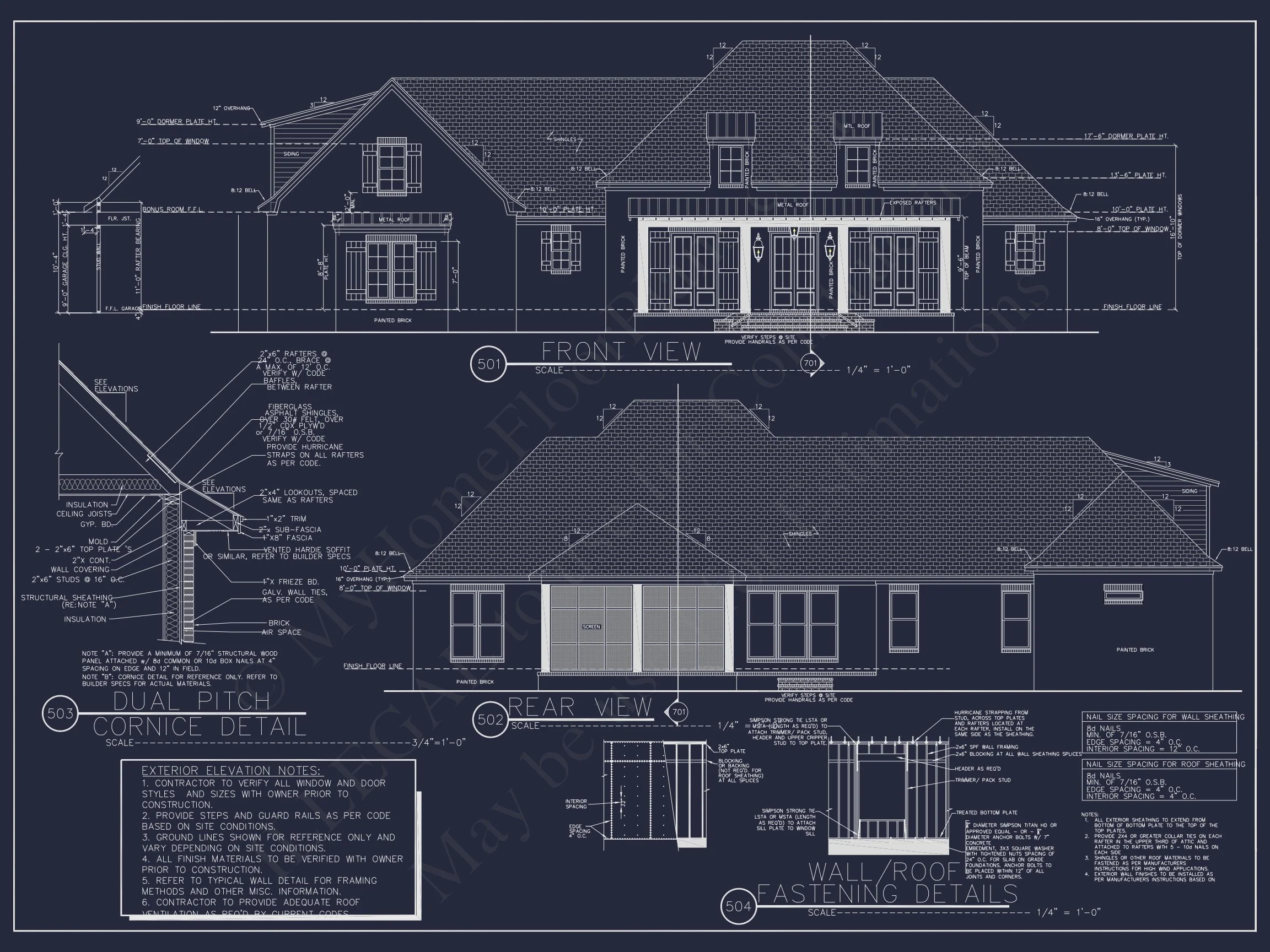 Traditional Southern house Plan with Spacious Floor Designs