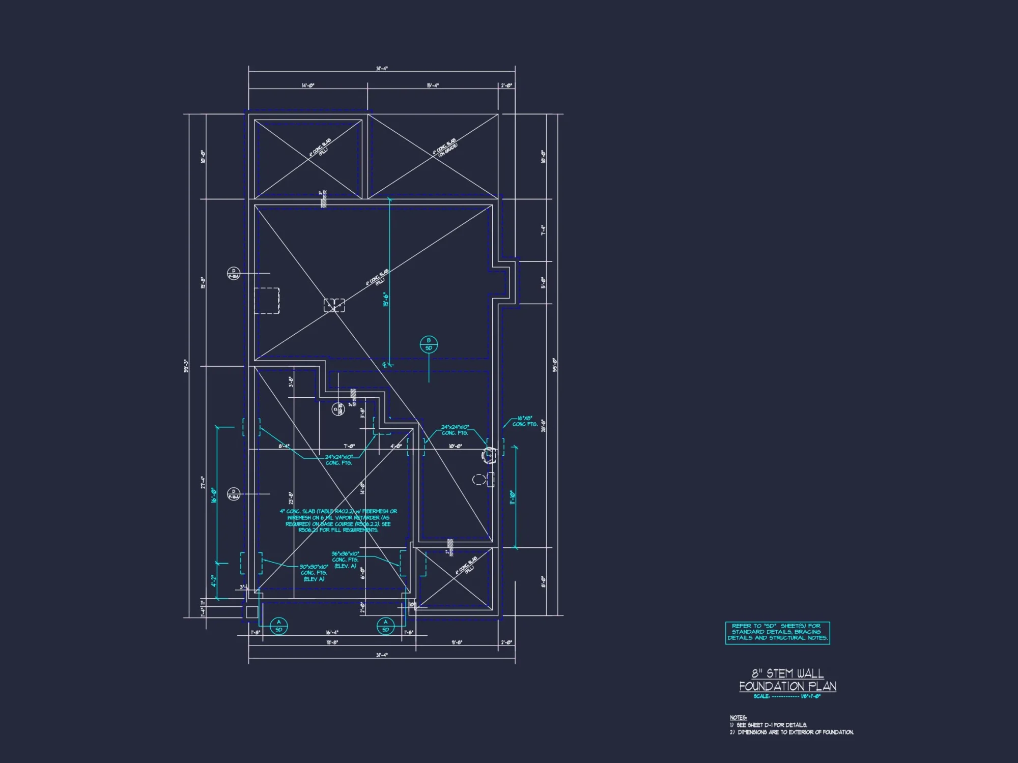 Modern Craftsman house Plan with 2 Floors & Detailed CAD Designs