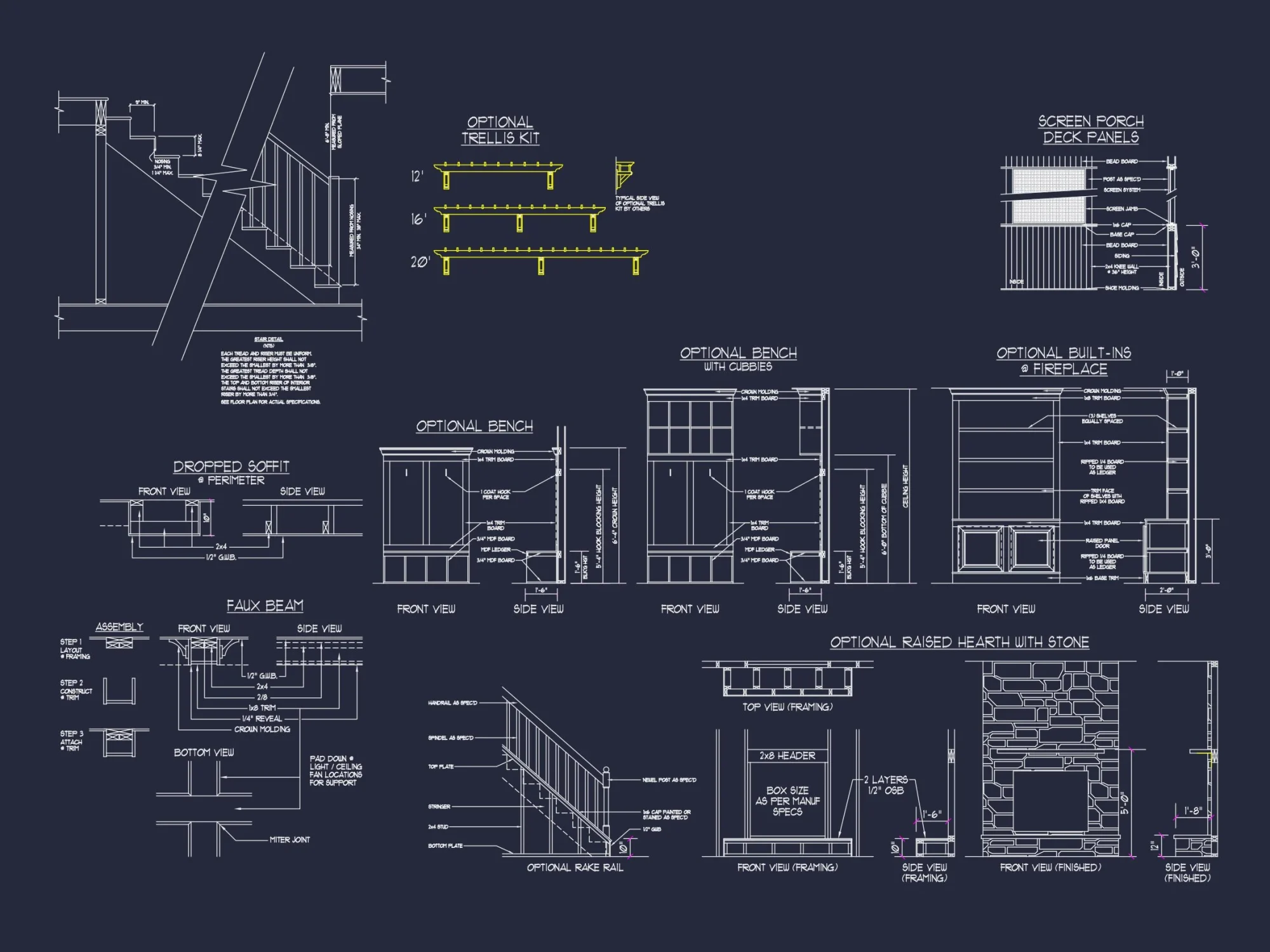 Explore Detailed house Plan Floor Designs with CAD Blueprints