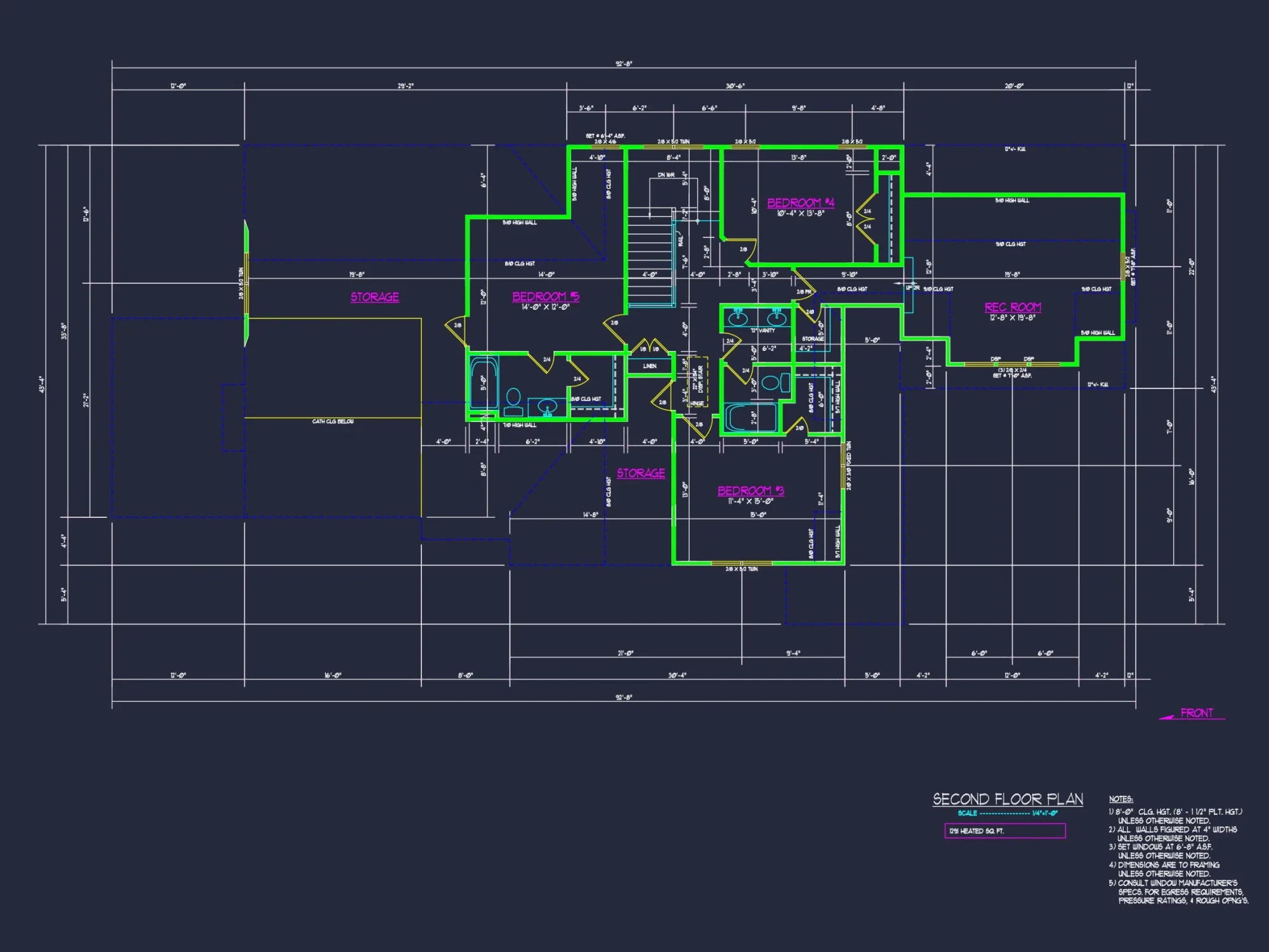 Explore Detailed house Plan Floor Designs with CAD Blueprints