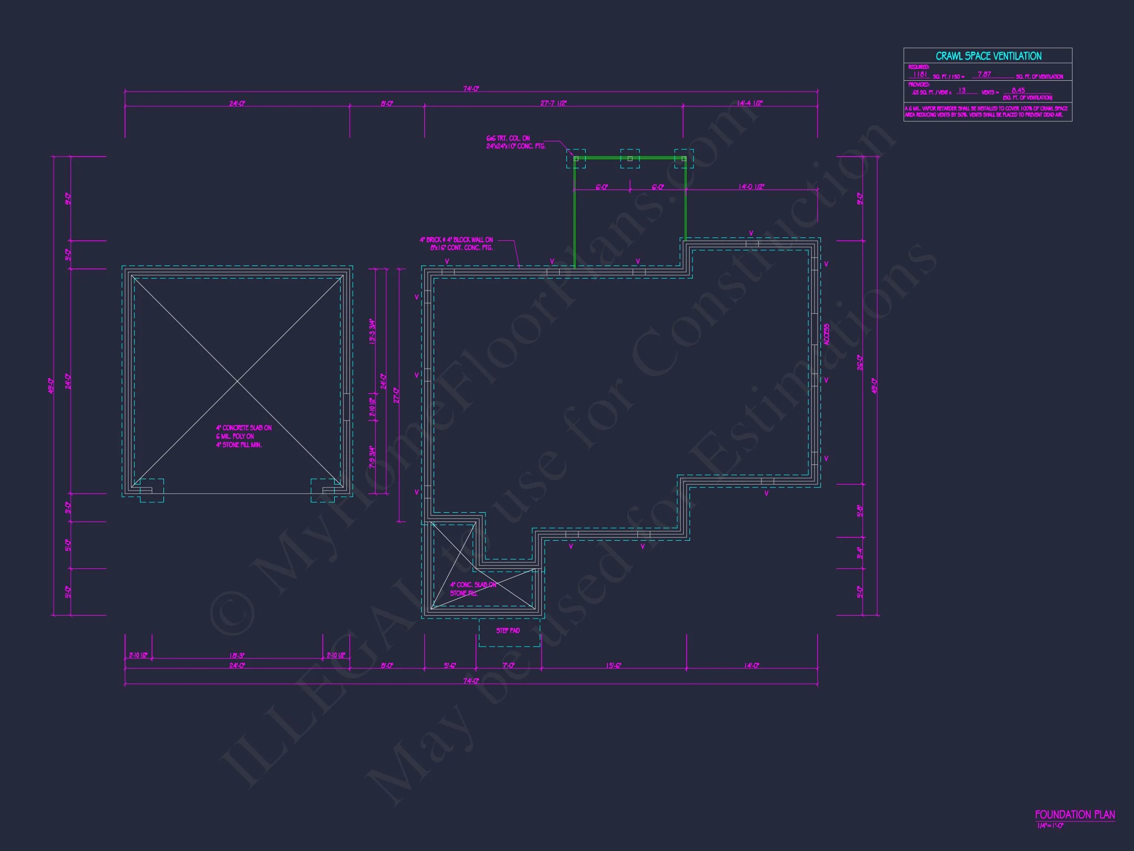 Modern Suburban house Plan with 3 Beds and Stylish Architecture