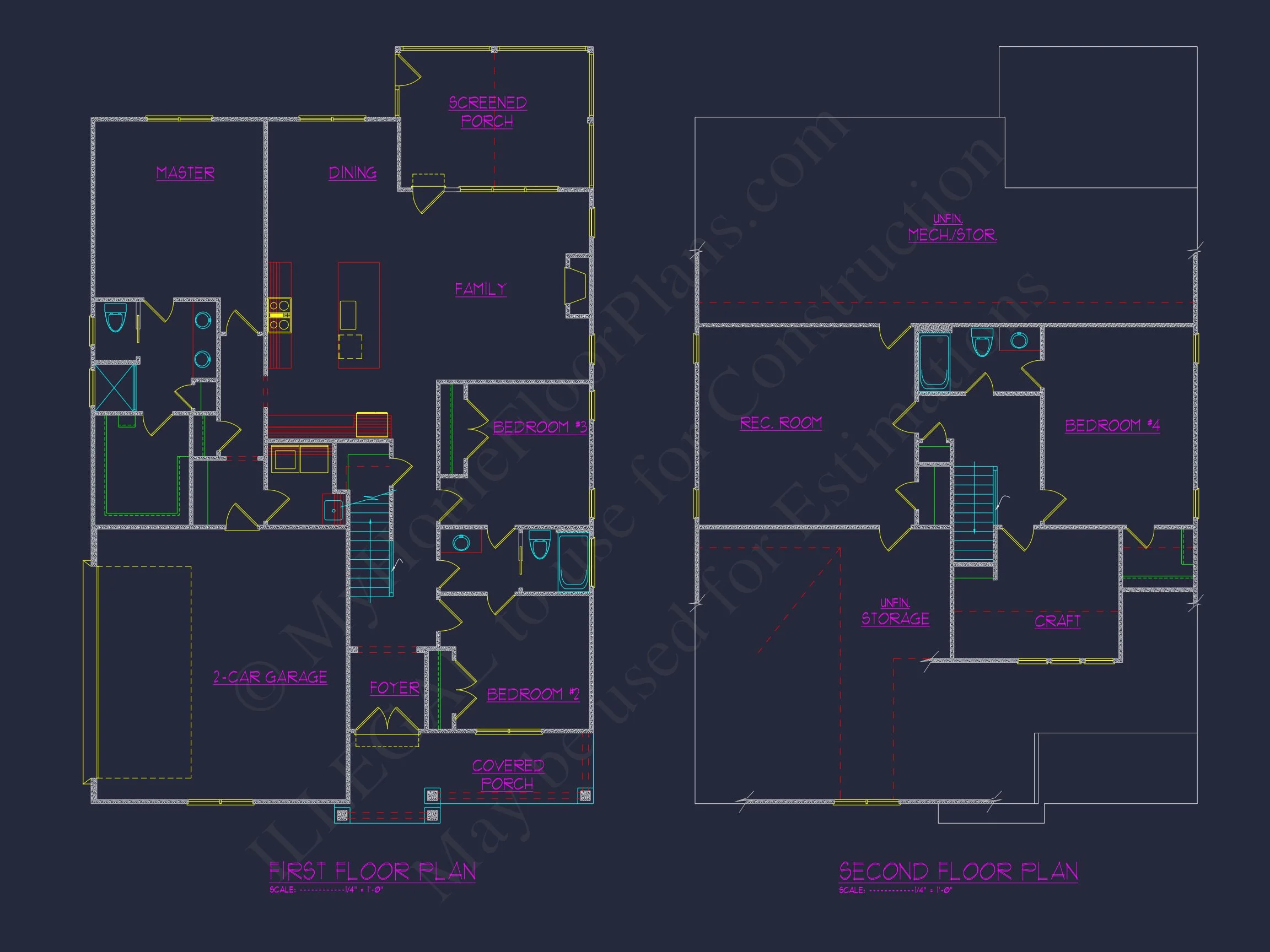 Beautiful house Floor Plan with CAD Designs and Blueprints